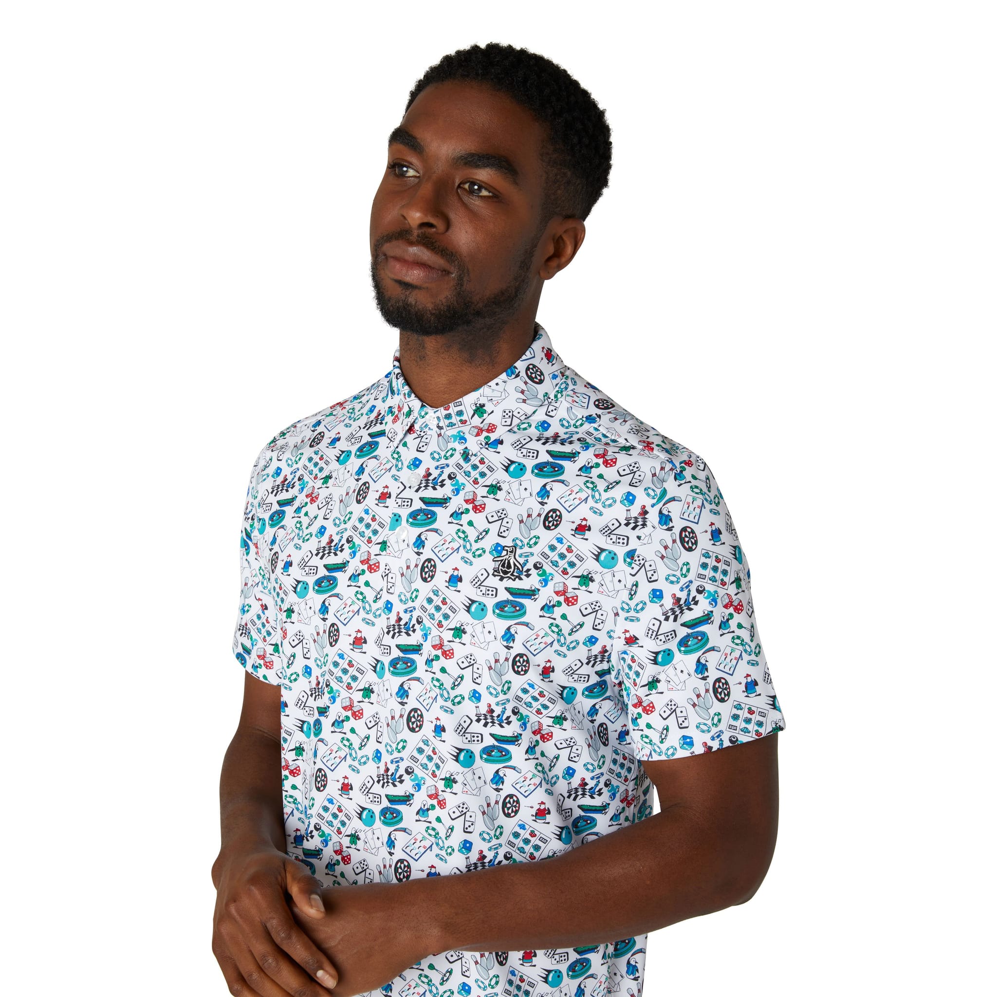 Polo originale Penguin Roadmap All-Over Novelty da uomo