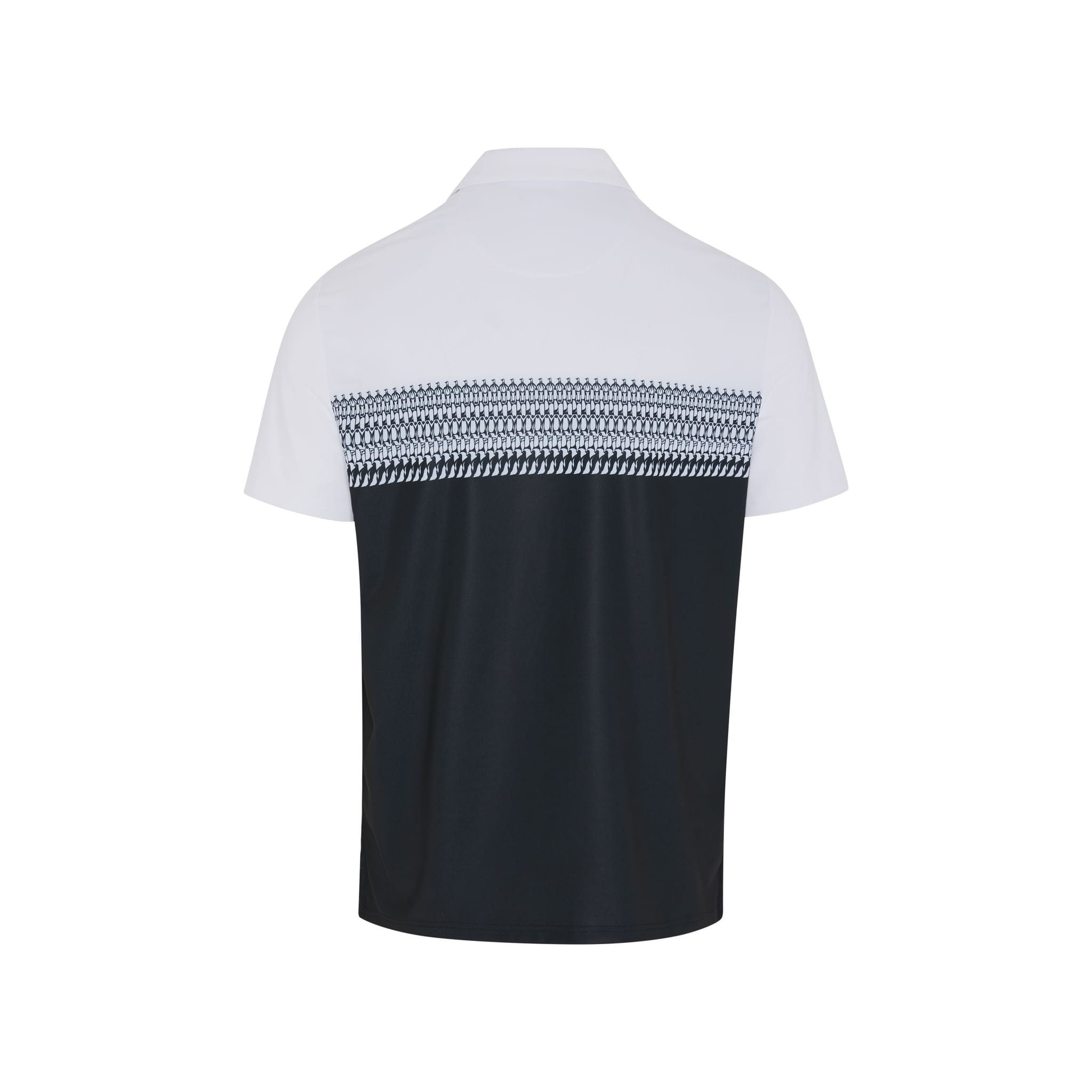 Polo da uomo con stampa a blocchi a righe originali Penguin Engineered Novelty
