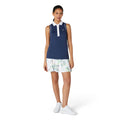 Polo senza maniche a blocchi di colore in meshback originale Penguin da donna
