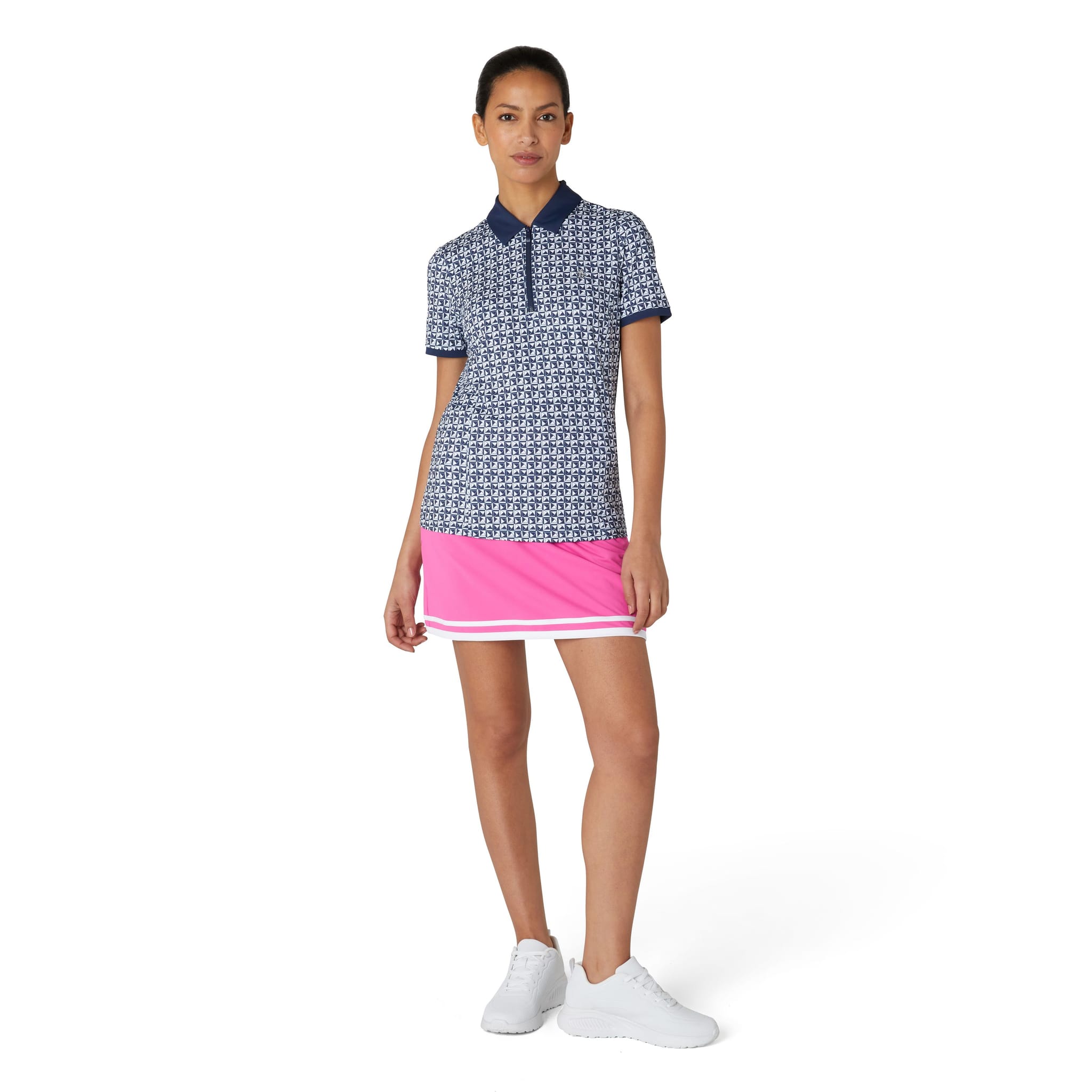 Polo da donna con stampa Geo Original Penguin Meshback