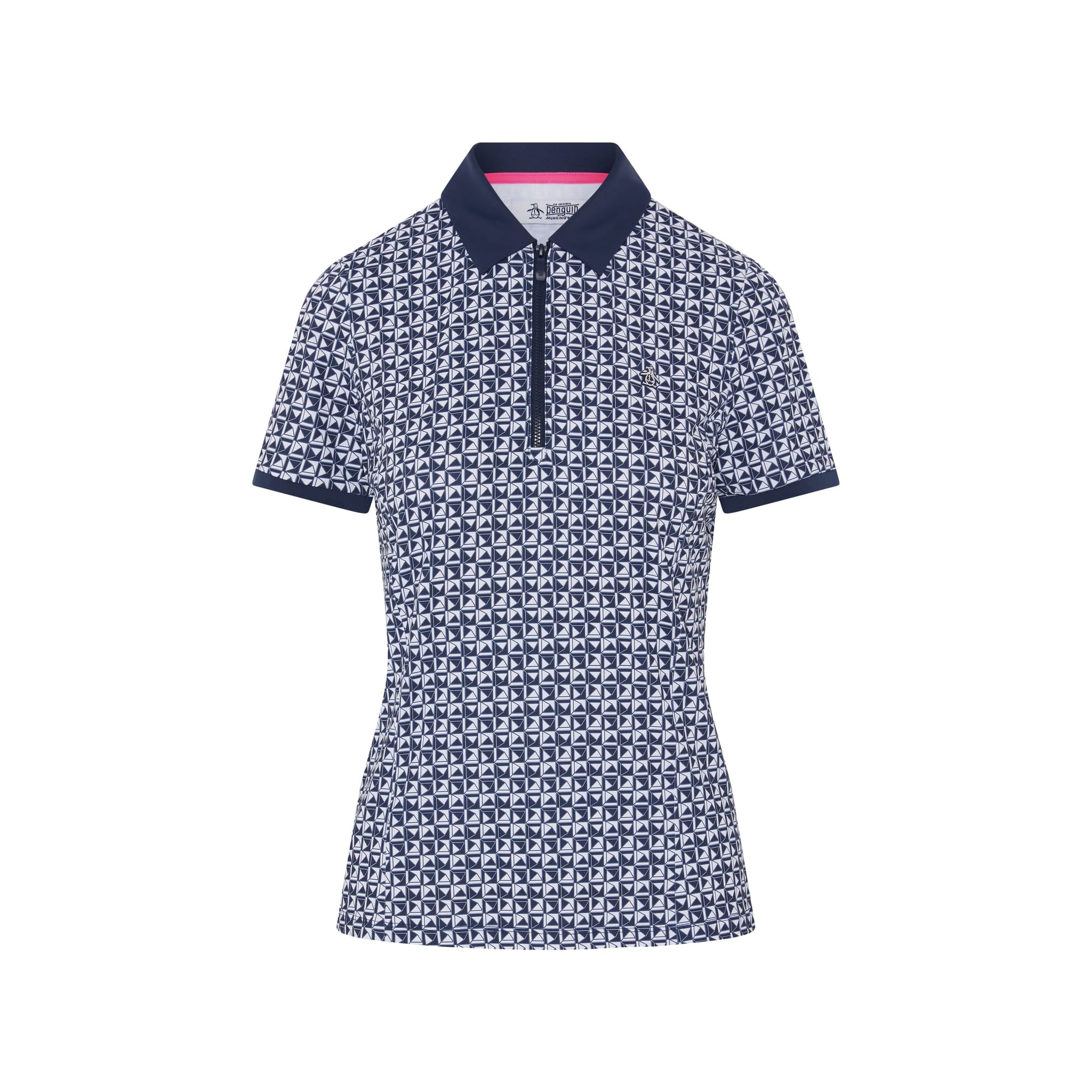 Polo da donna con stampa Geo Original Penguin Meshback