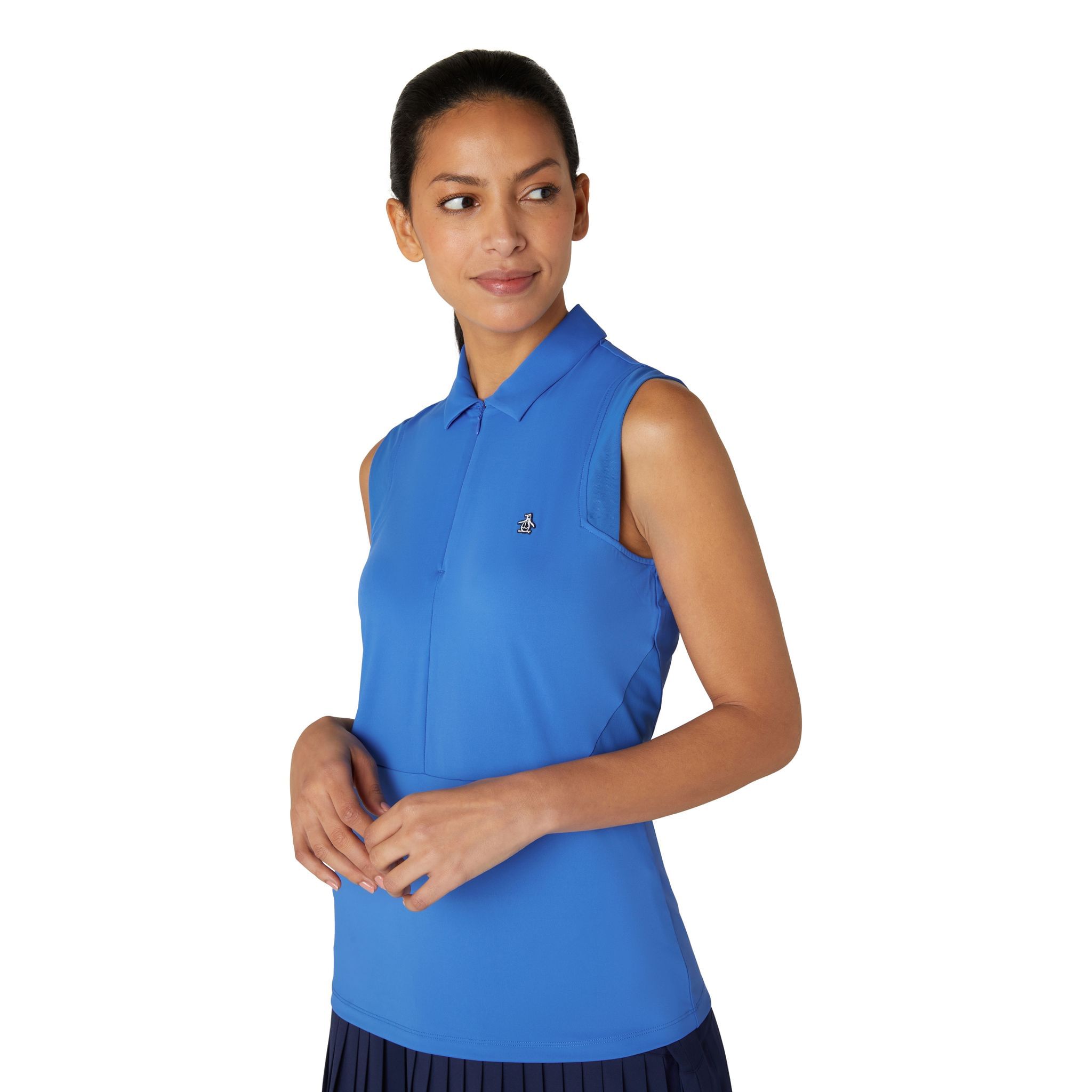 Polo da donna con zip originale Penguin