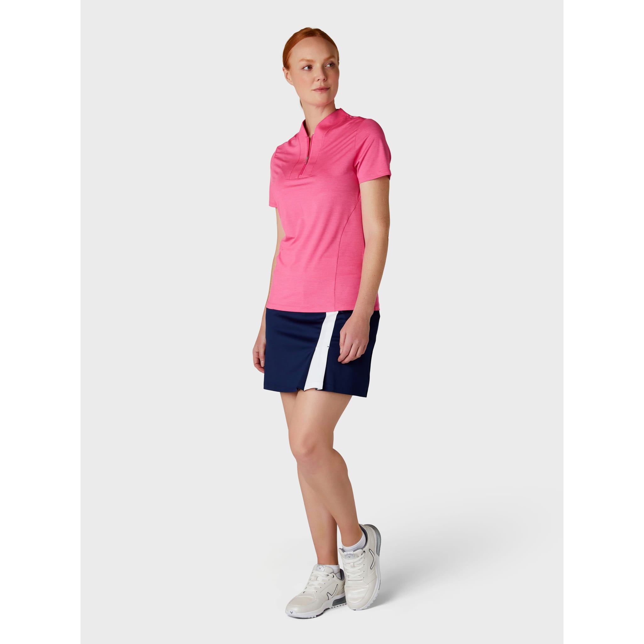 Polo a maniche corte Callaway Tonal Heather da donna