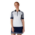 Callaway Two Tone Geo 1/2 Sleeve Shirt Donna
