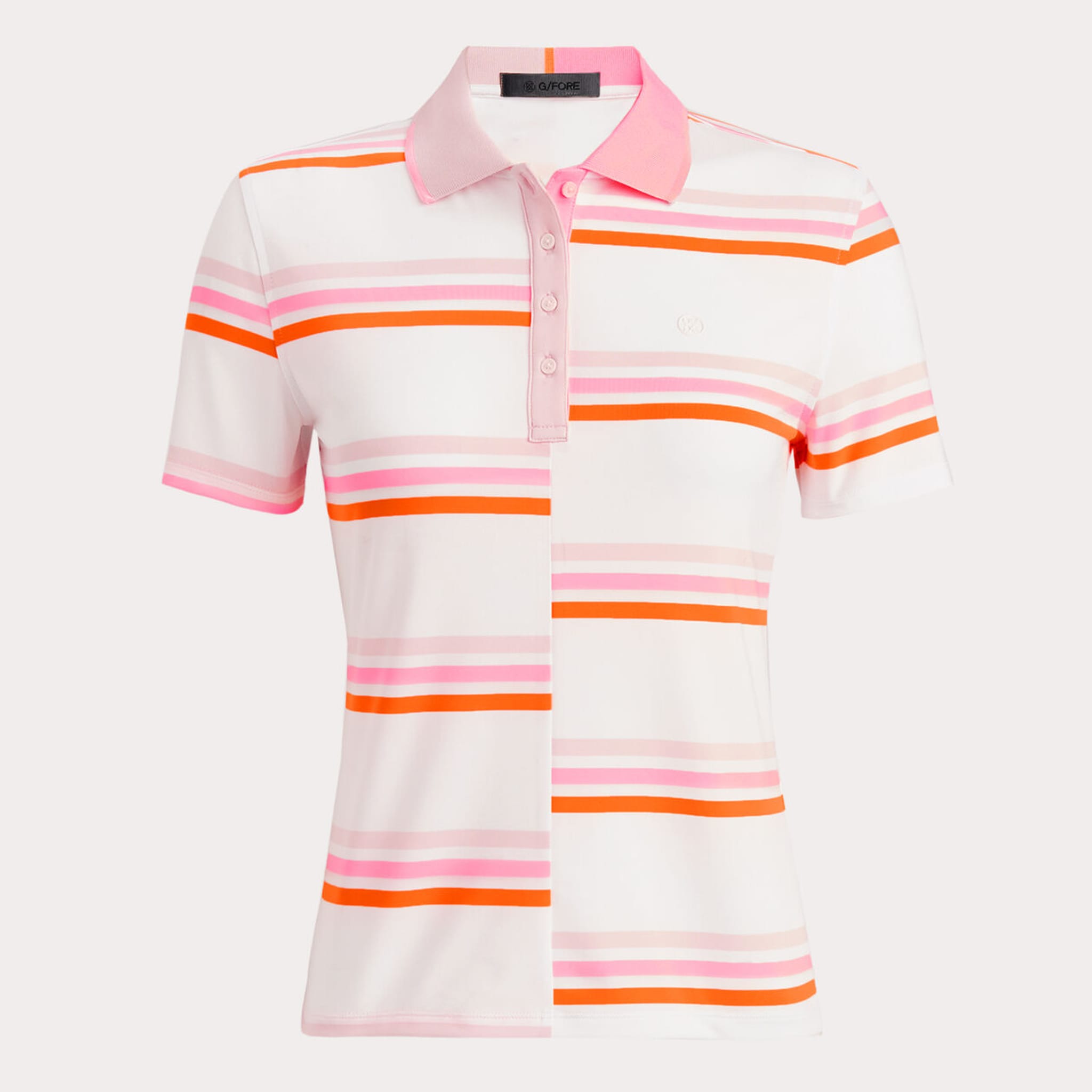 Polo tecnica a righe sfumate offset GFORE da donna