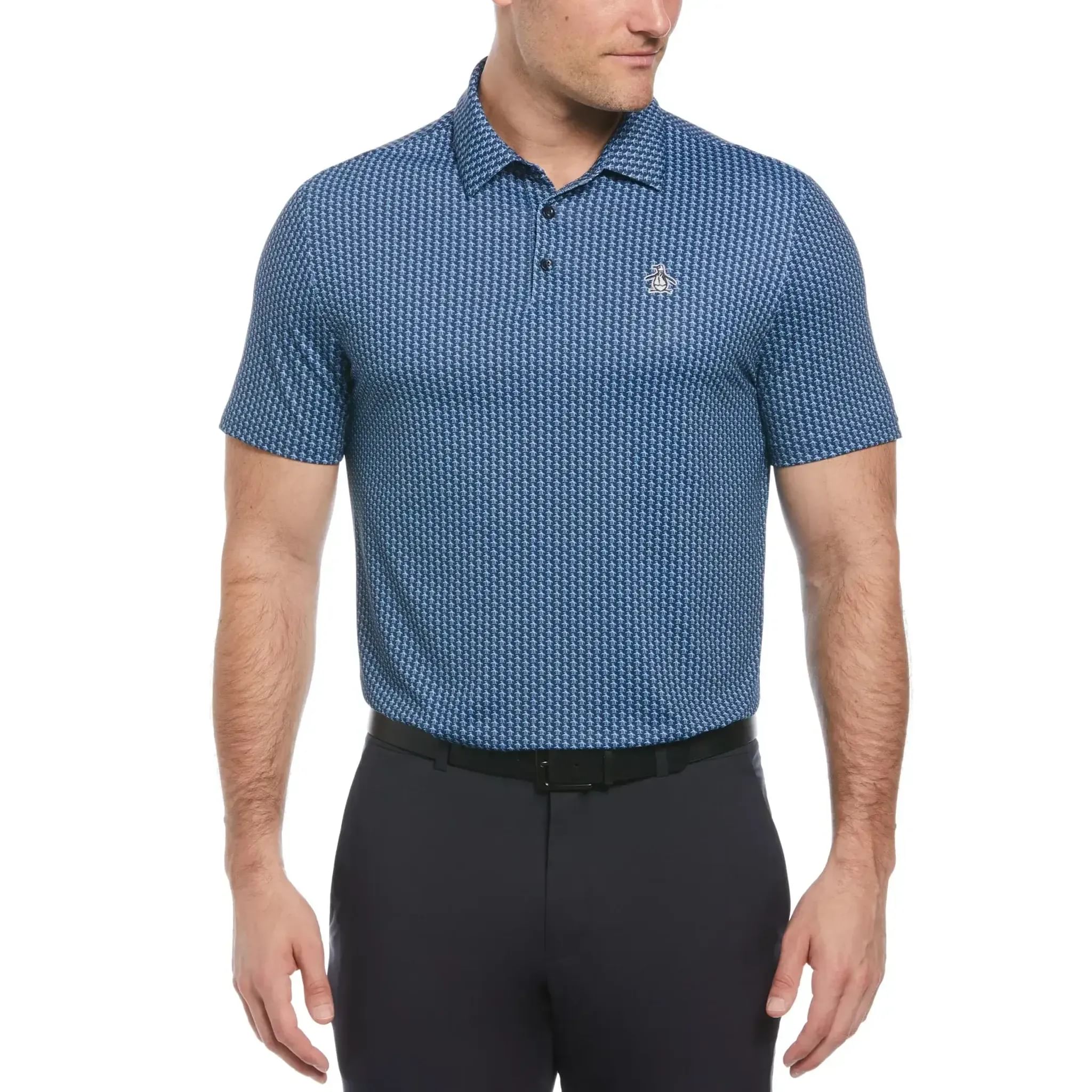 Polo da uomo originale con stampa Penguin The All-Over Pete