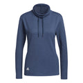Adidas High Mock Golf Pullover Crew Navy Melange Da Donna Da Donna