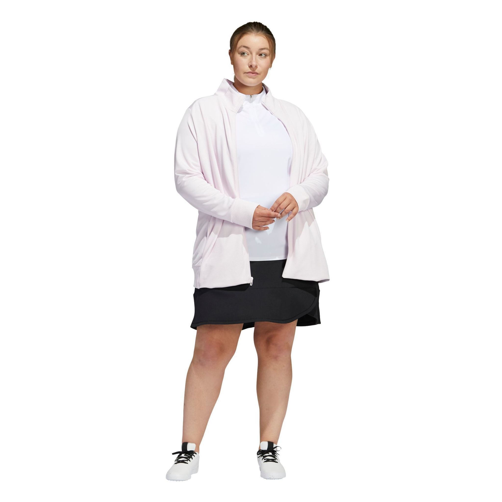 Giacca Adidas W Texture Full Zip quasi rosa da donna