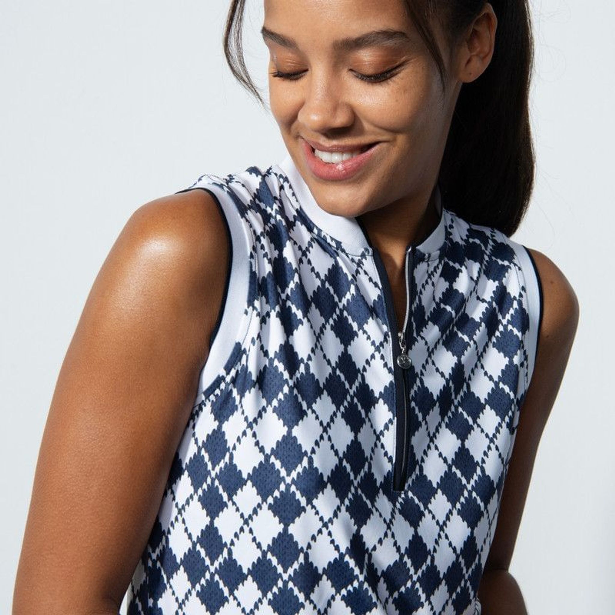 Polo senza maniche Abruzzo Argyle da donna Daily Sports