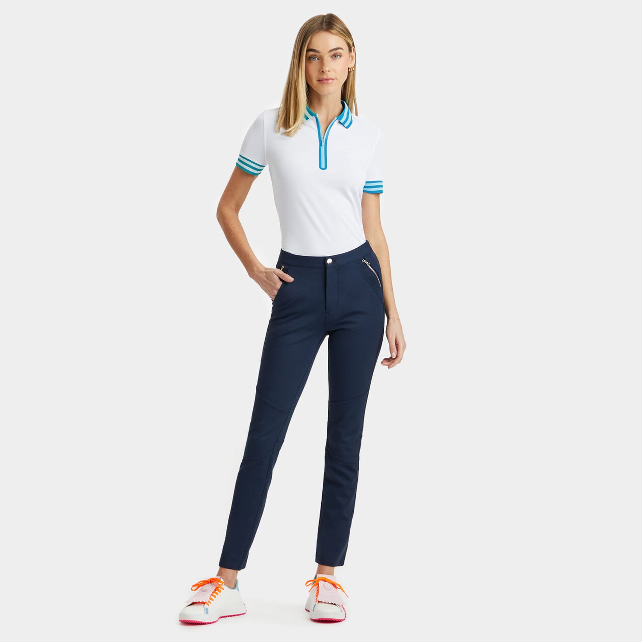 Polo GFORE 1/4 Zip Tech Pique da donna