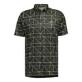 Adidas M Polo Jaquard Lines Nero/Lime Pulse Uomo