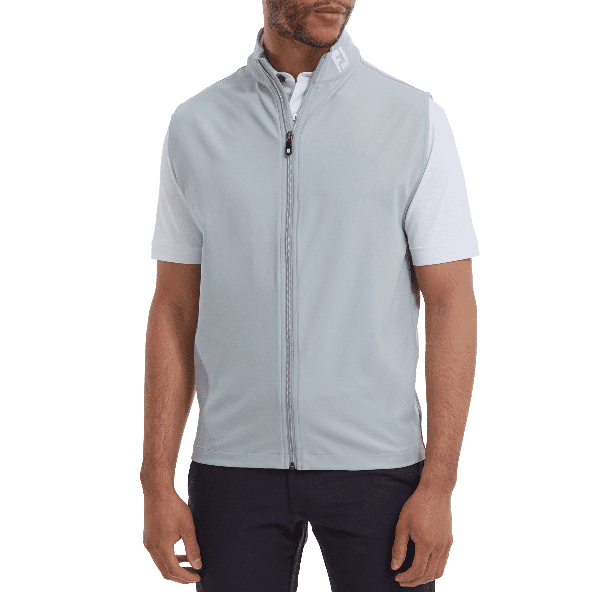 Gilet in maglia con cerniera completa Footjoy da uomo
