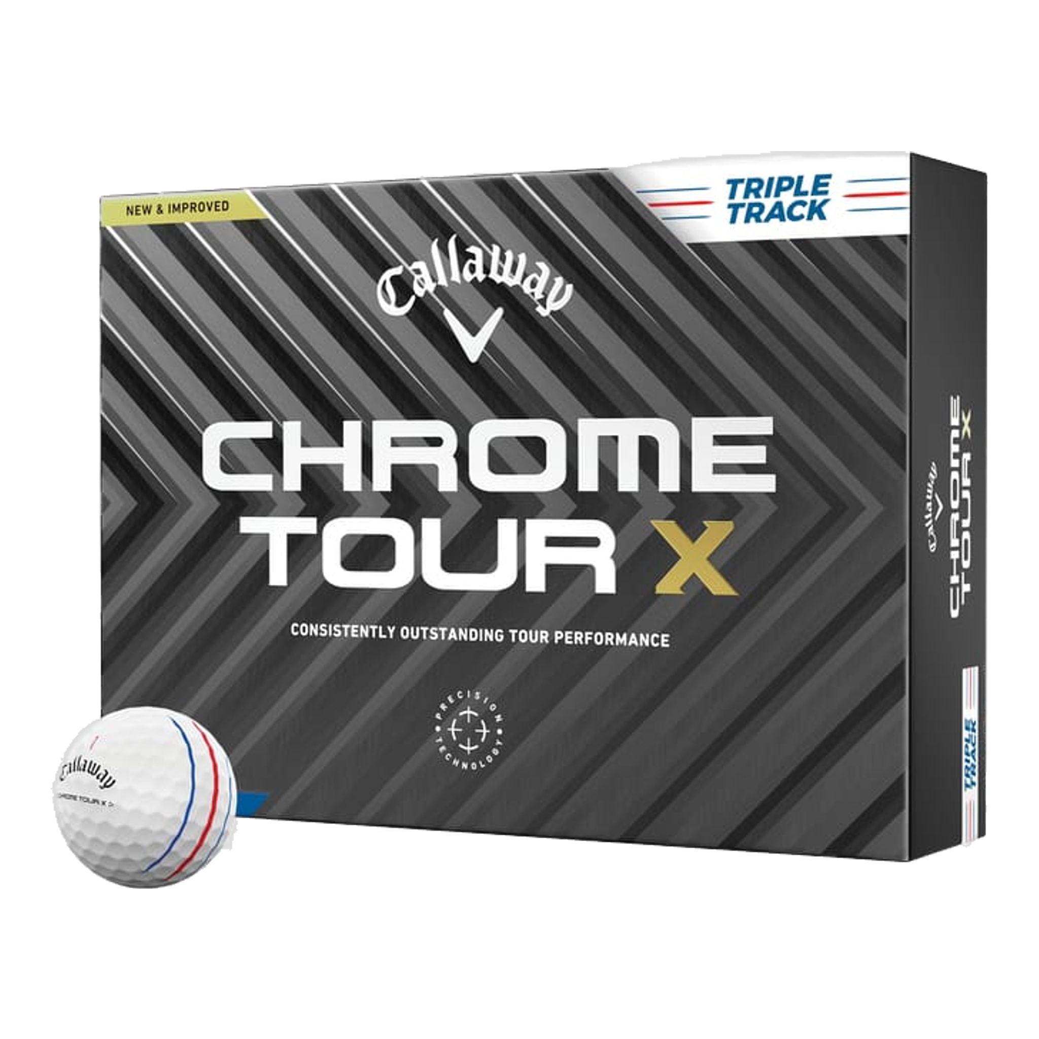 Palline da golf Callaway Chrome Soft Tour X Triple Track [confezione da 12] (2024)