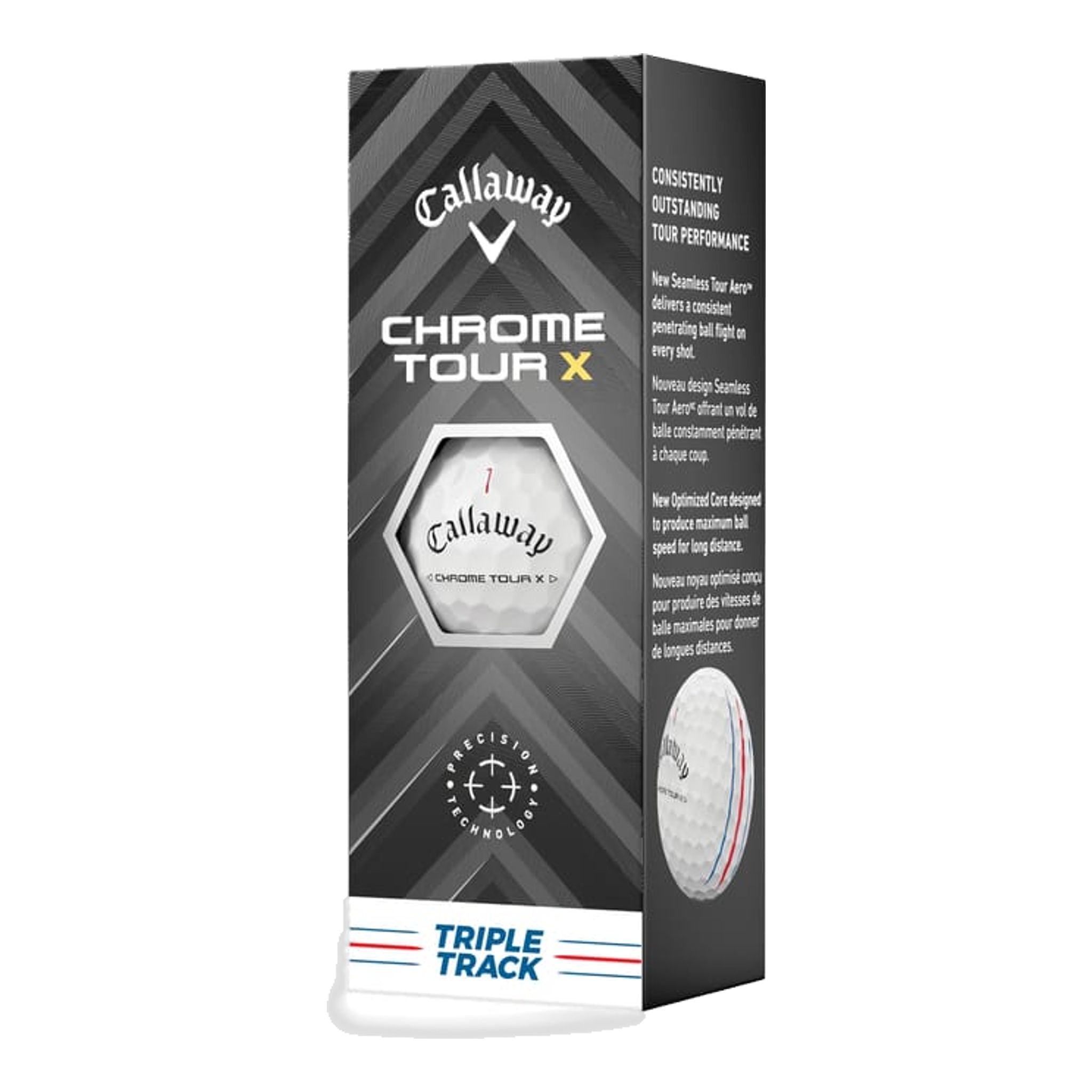 Palline da golf Callaway Chrome Soft Tour X Triple Track [confezione da 12] (2024)