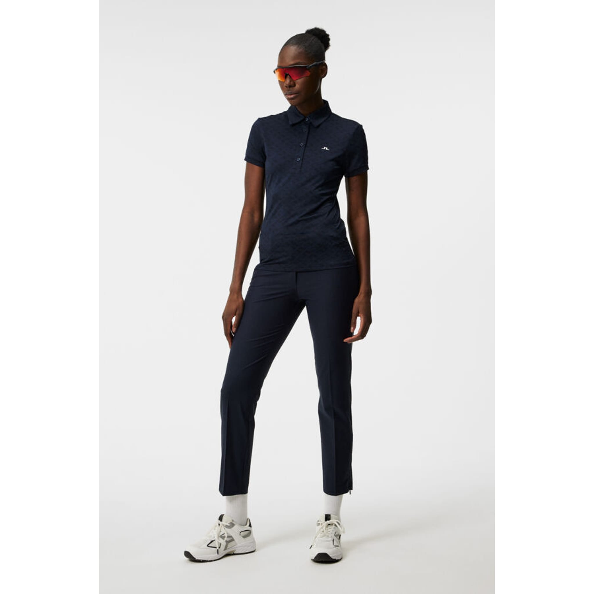 J. Lindeberg Alaya Jacquard Polo Shirt Donna