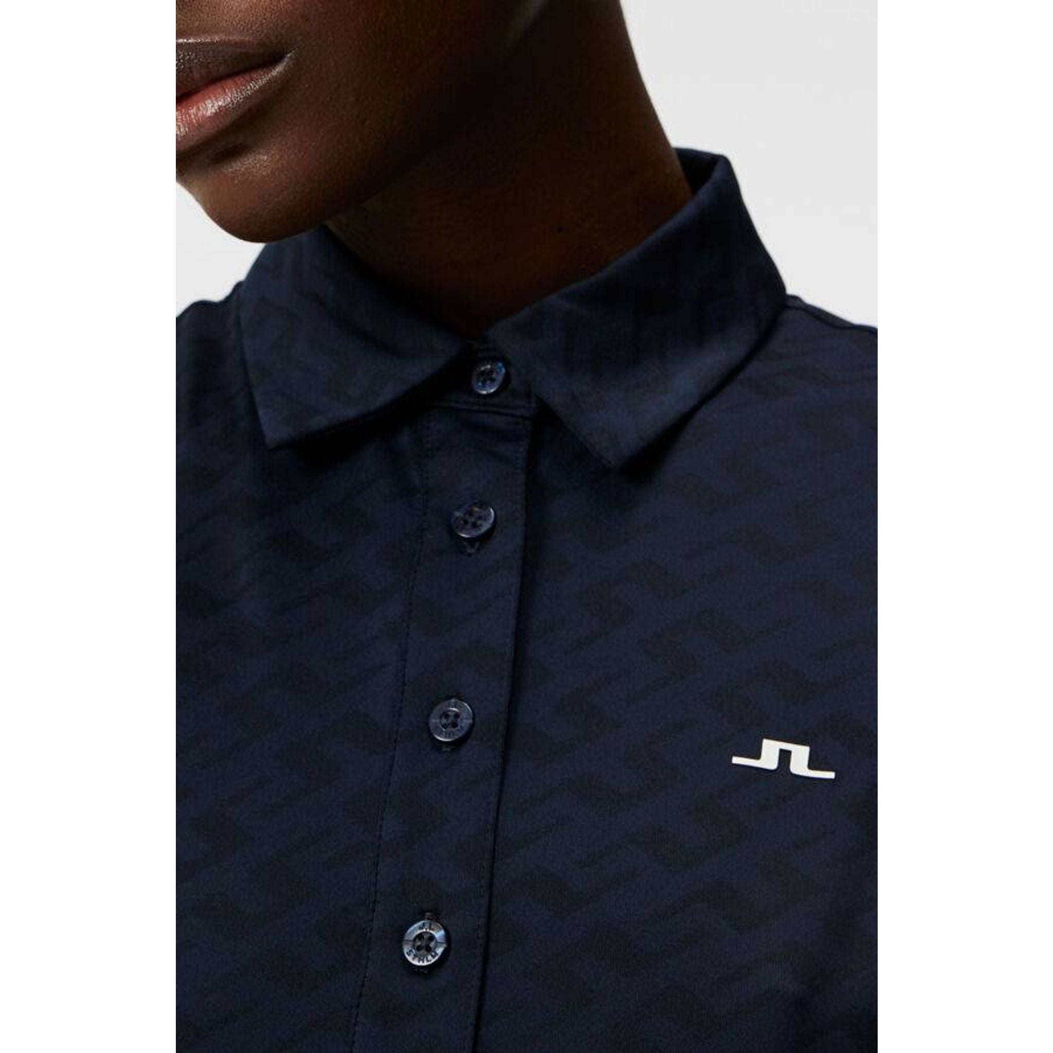 J. Lindeberg Alaya Jacquard Polo Shirt Donna