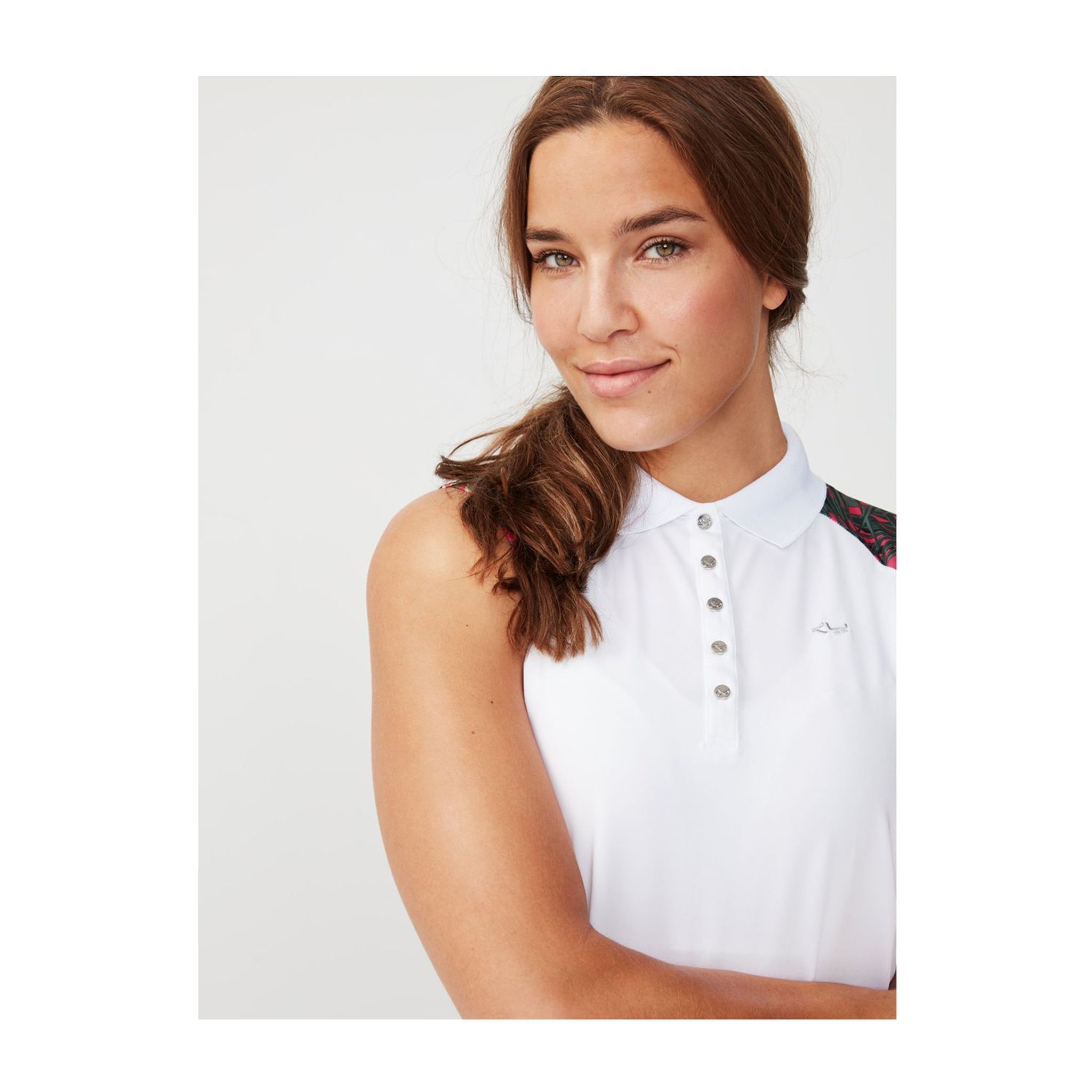 Röhnisch Element SL Polo Palm Fuchsia L da donna