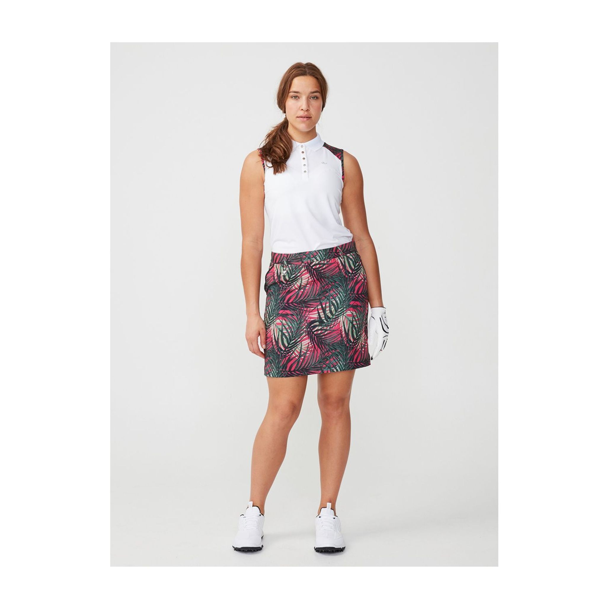 Röhnisch Element SL Polo Palm Fuchsia L da donna