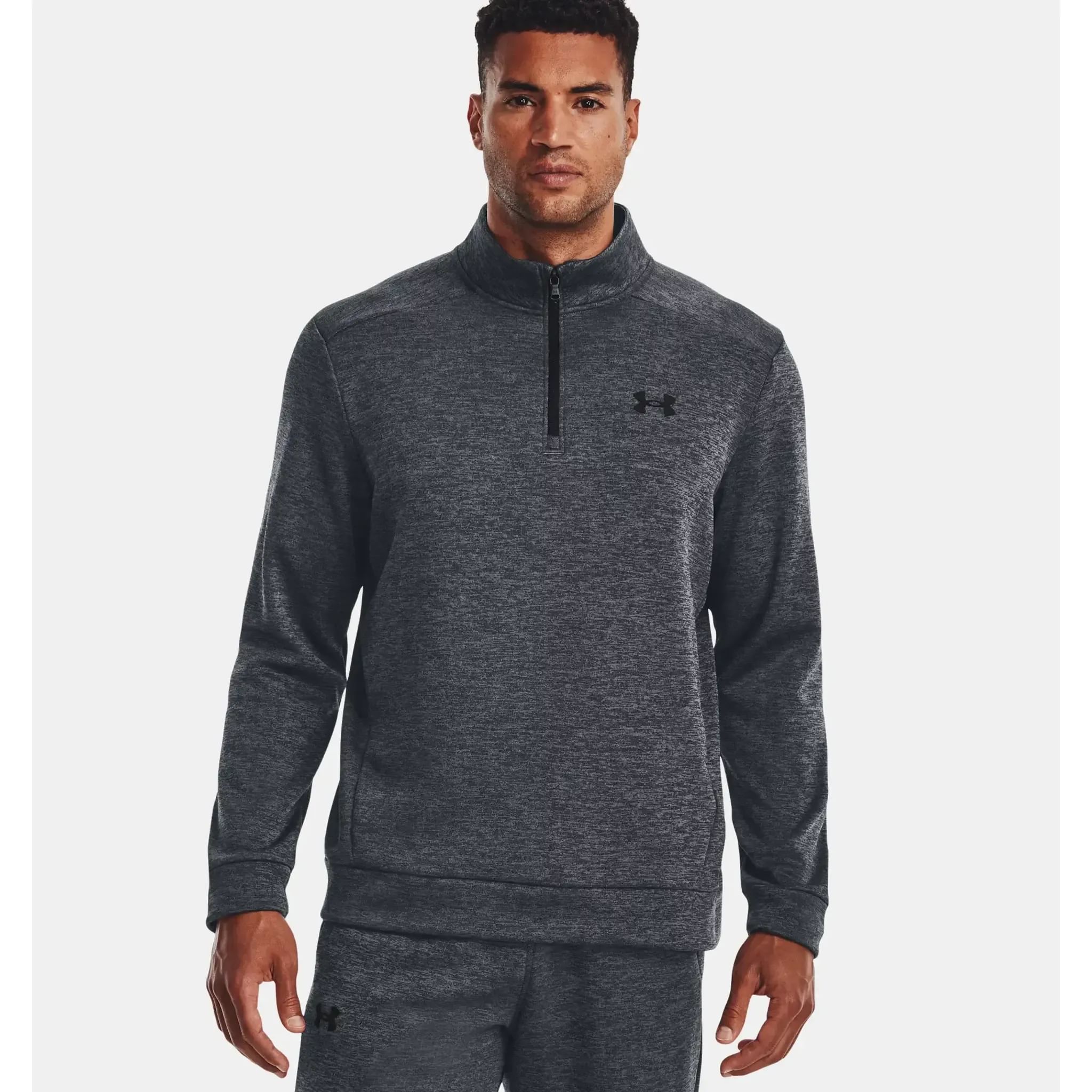 Pullover in pile con zip a 1/4 Under Armour da uomo