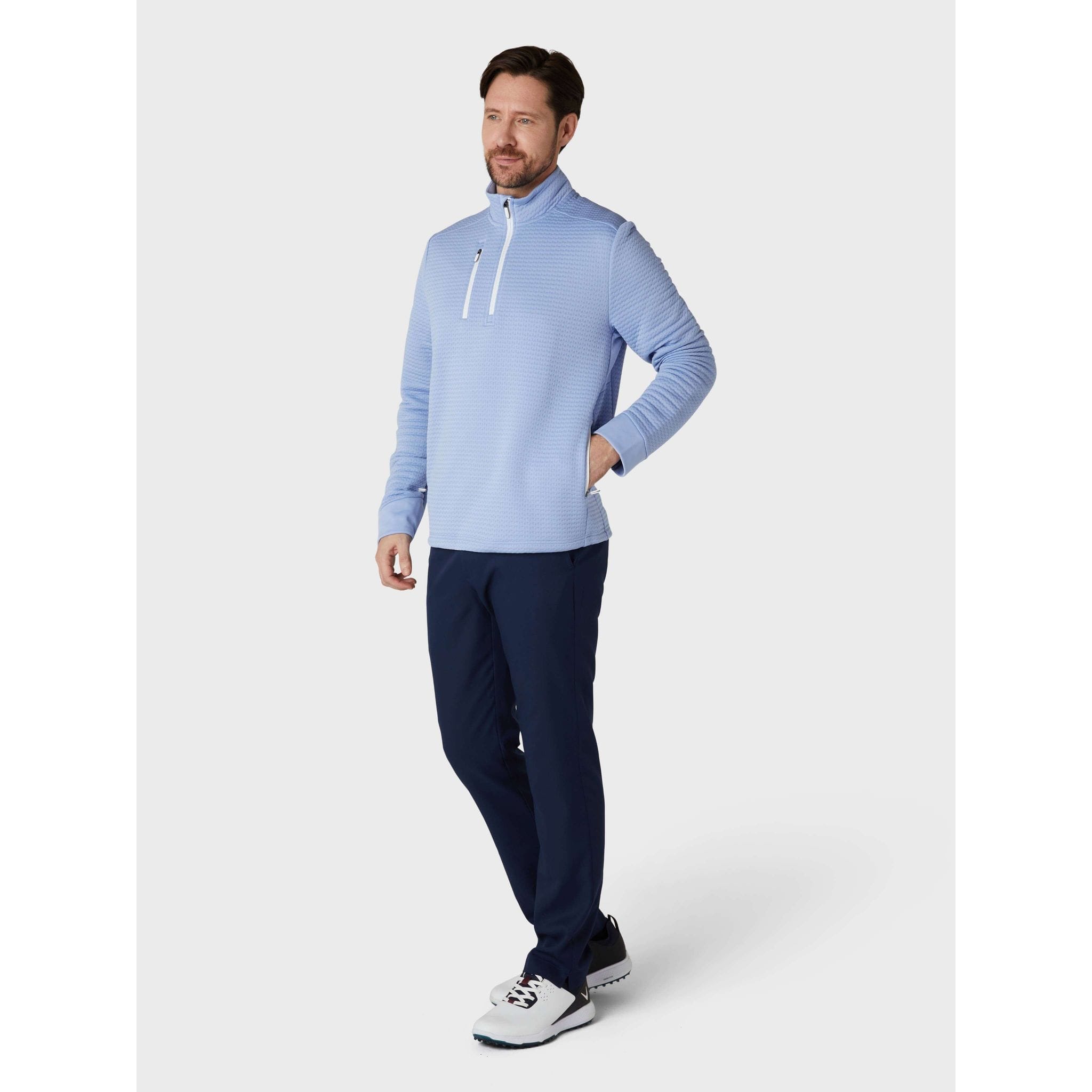 Pile Callaway Midweight Textured 1/4 Zip Uomo