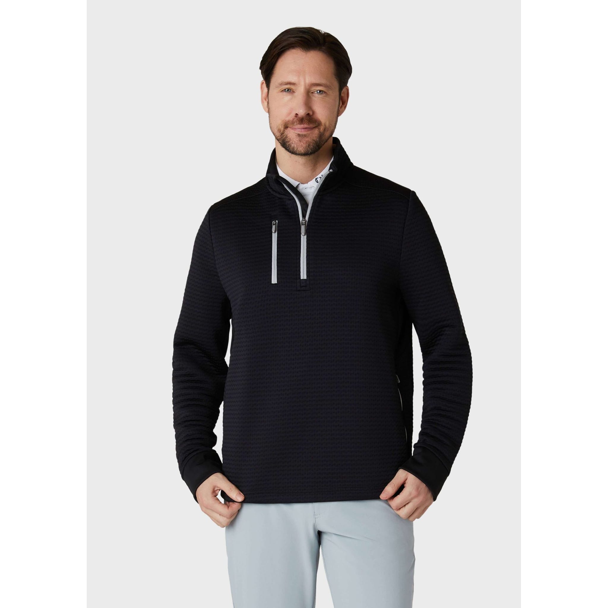 Pile Callaway Midweight Textured 1/4 Zip Uomo