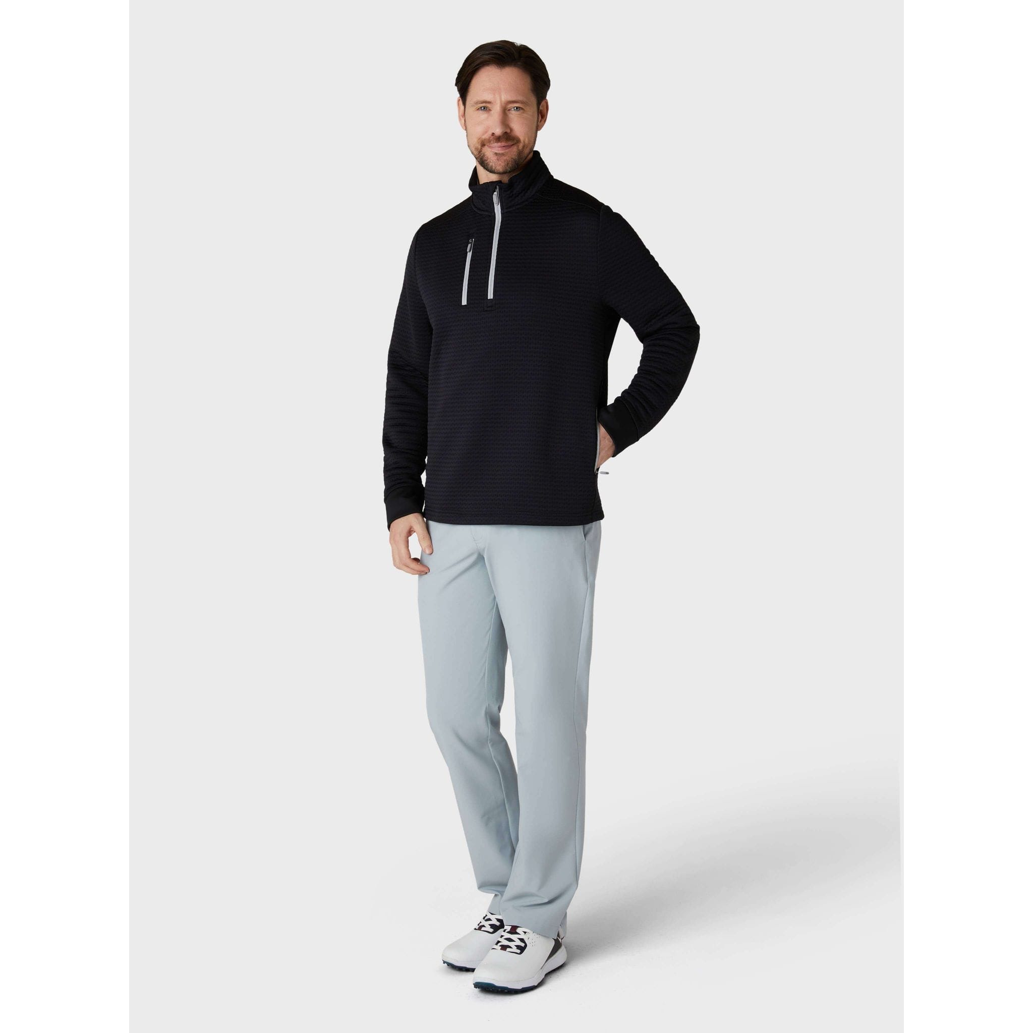 Pile Callaway Midweight Textured 1/4 Zip Uomo
