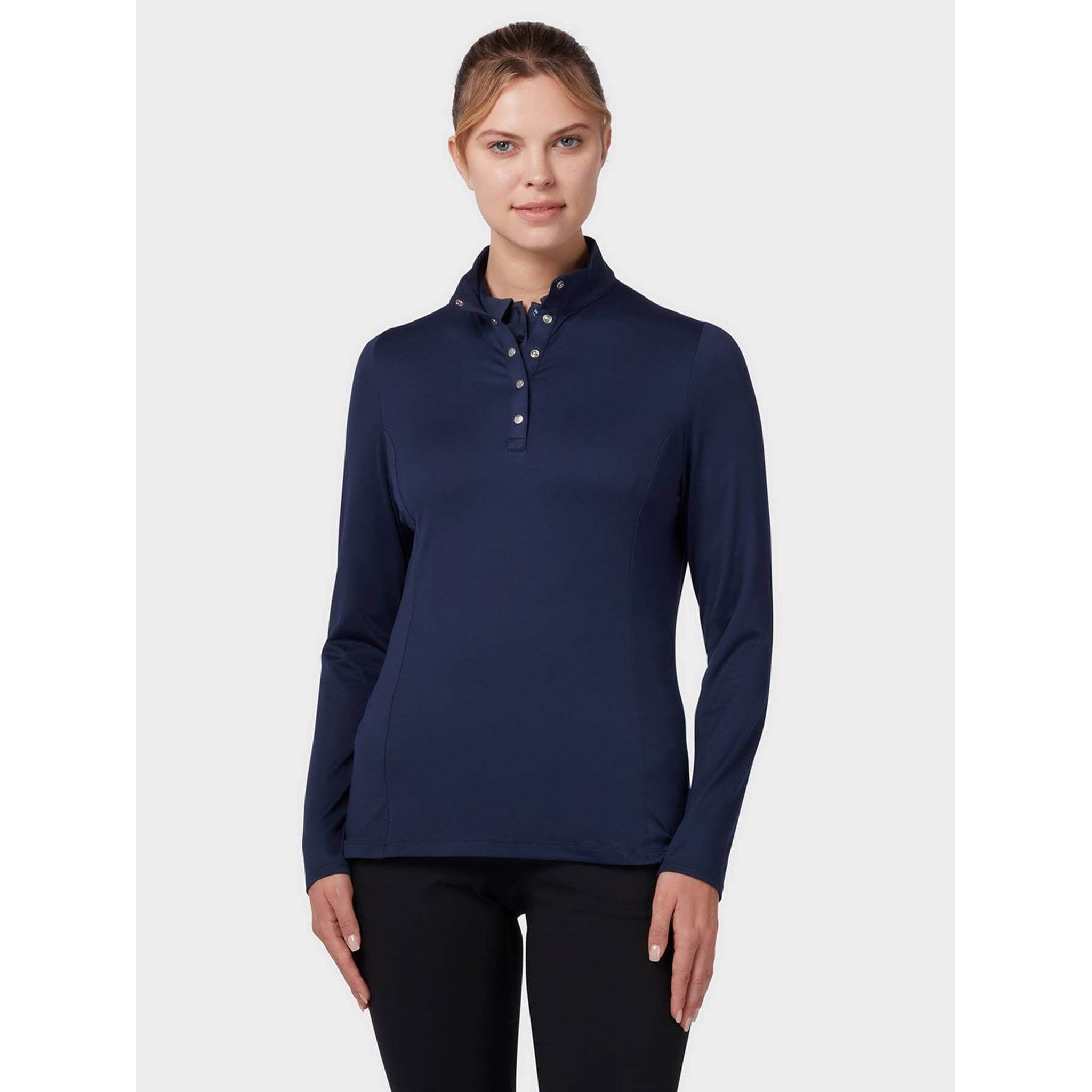 Polo in pile termico Callaway LS da donna