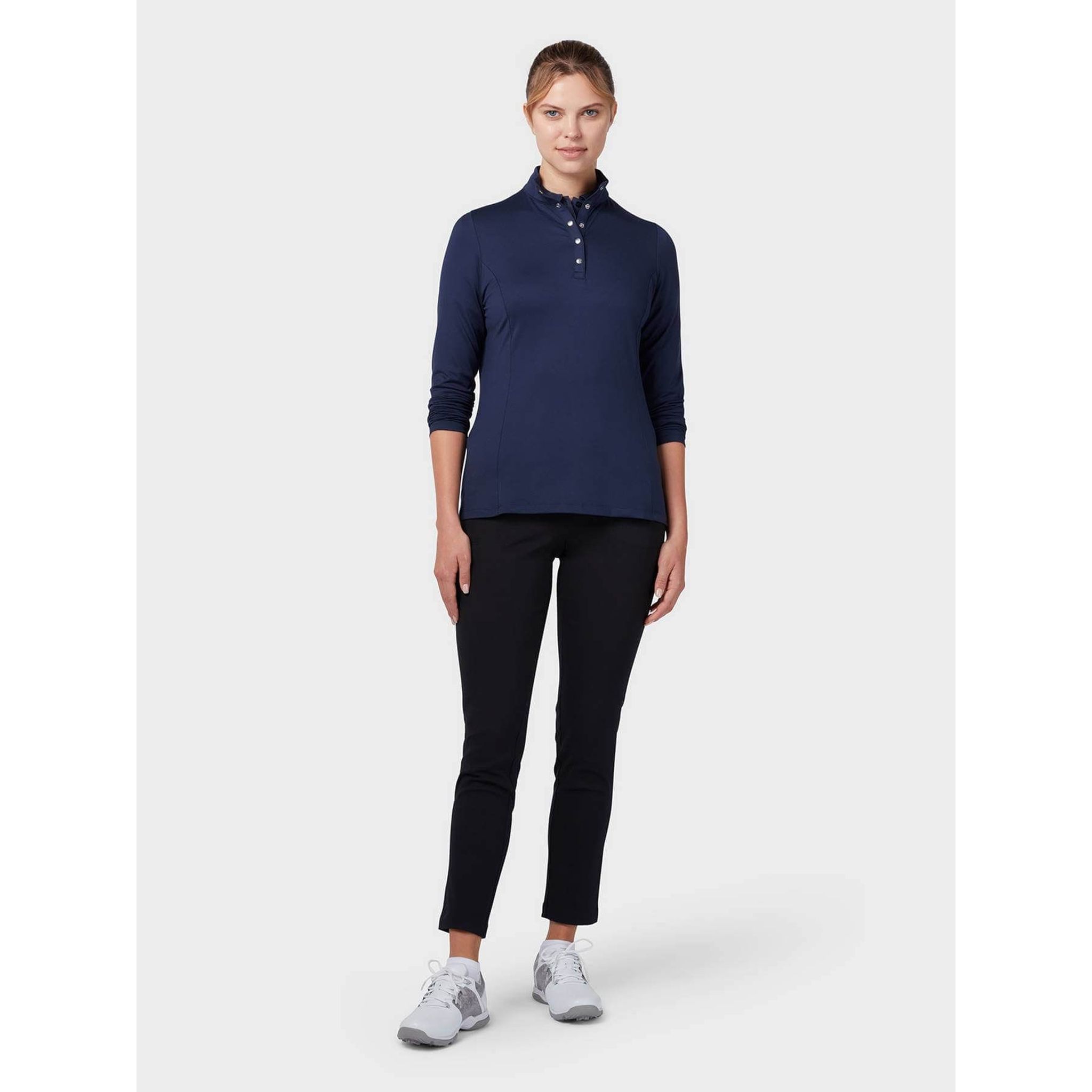Polo in pile termico Callaway LS da donna