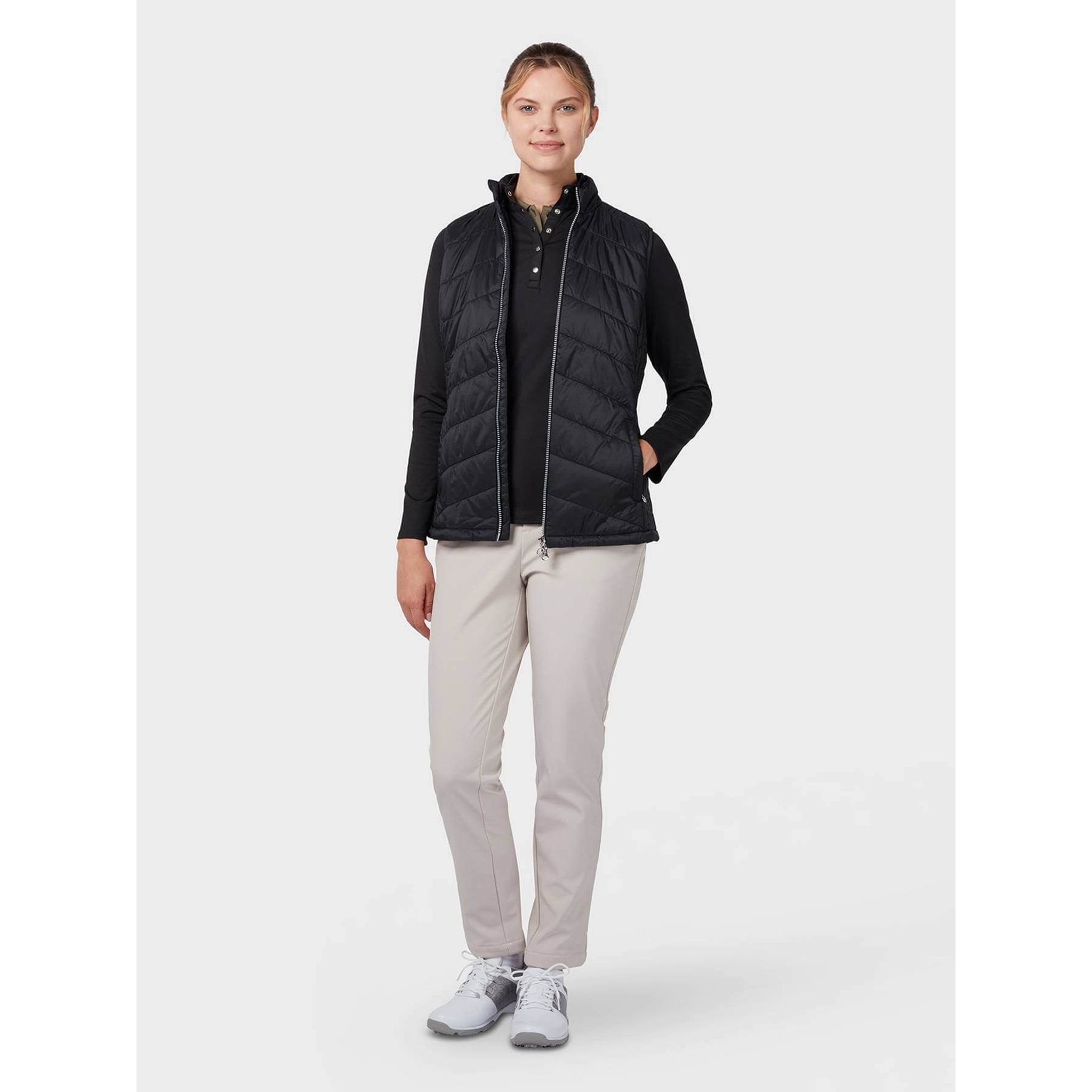 Polo in pile termico Callaway LS da donna