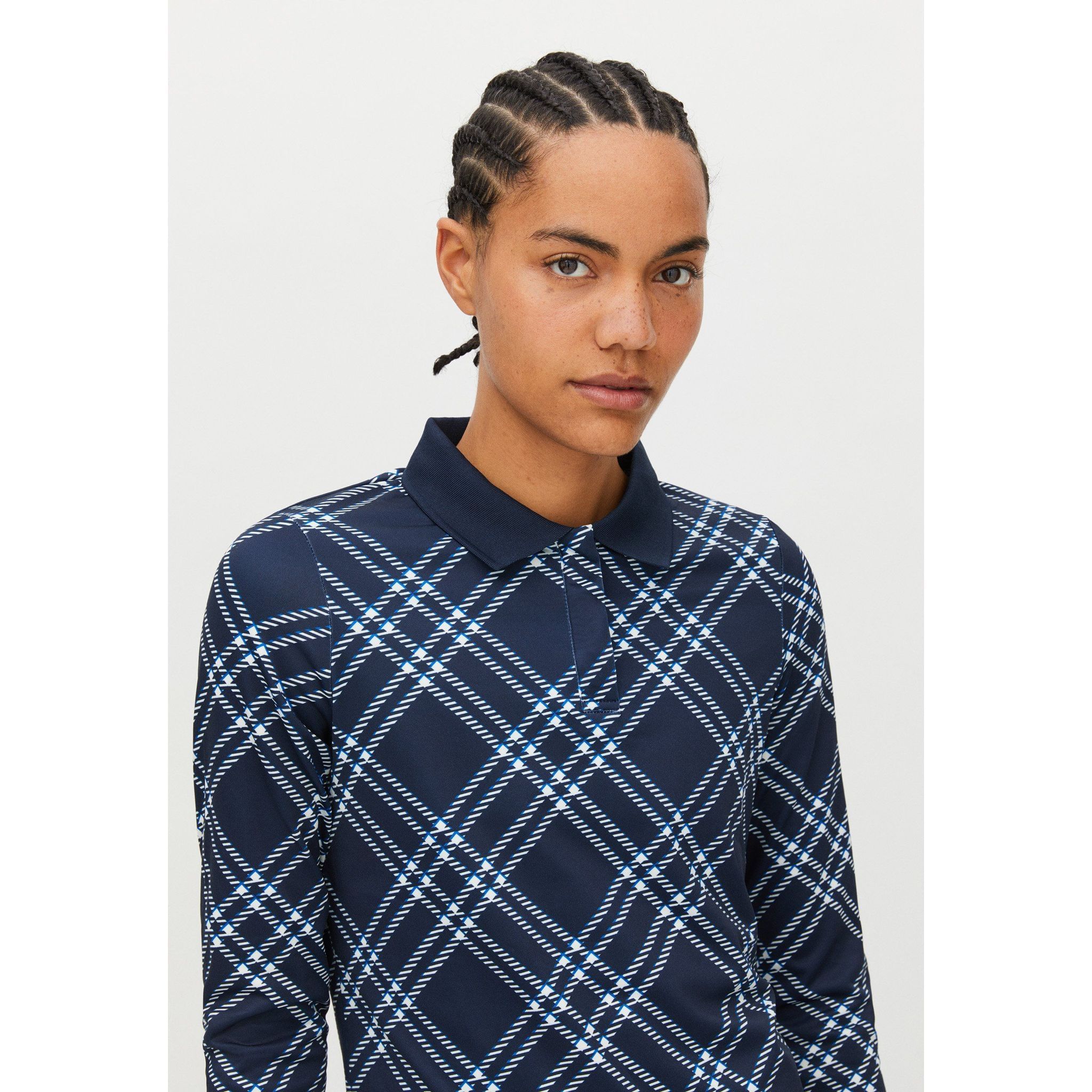 Polo da donna Röhnisch a quadri oversize