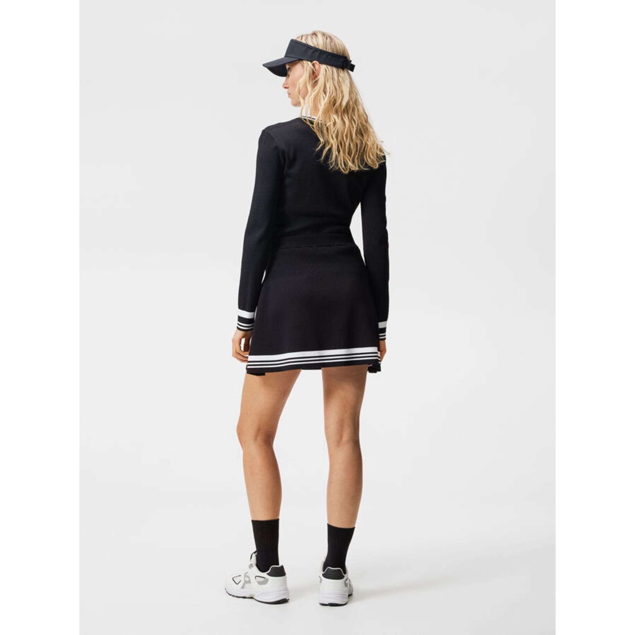 Gonna-pantalone in maglia a righe Frida di J. Lindeberg da donna