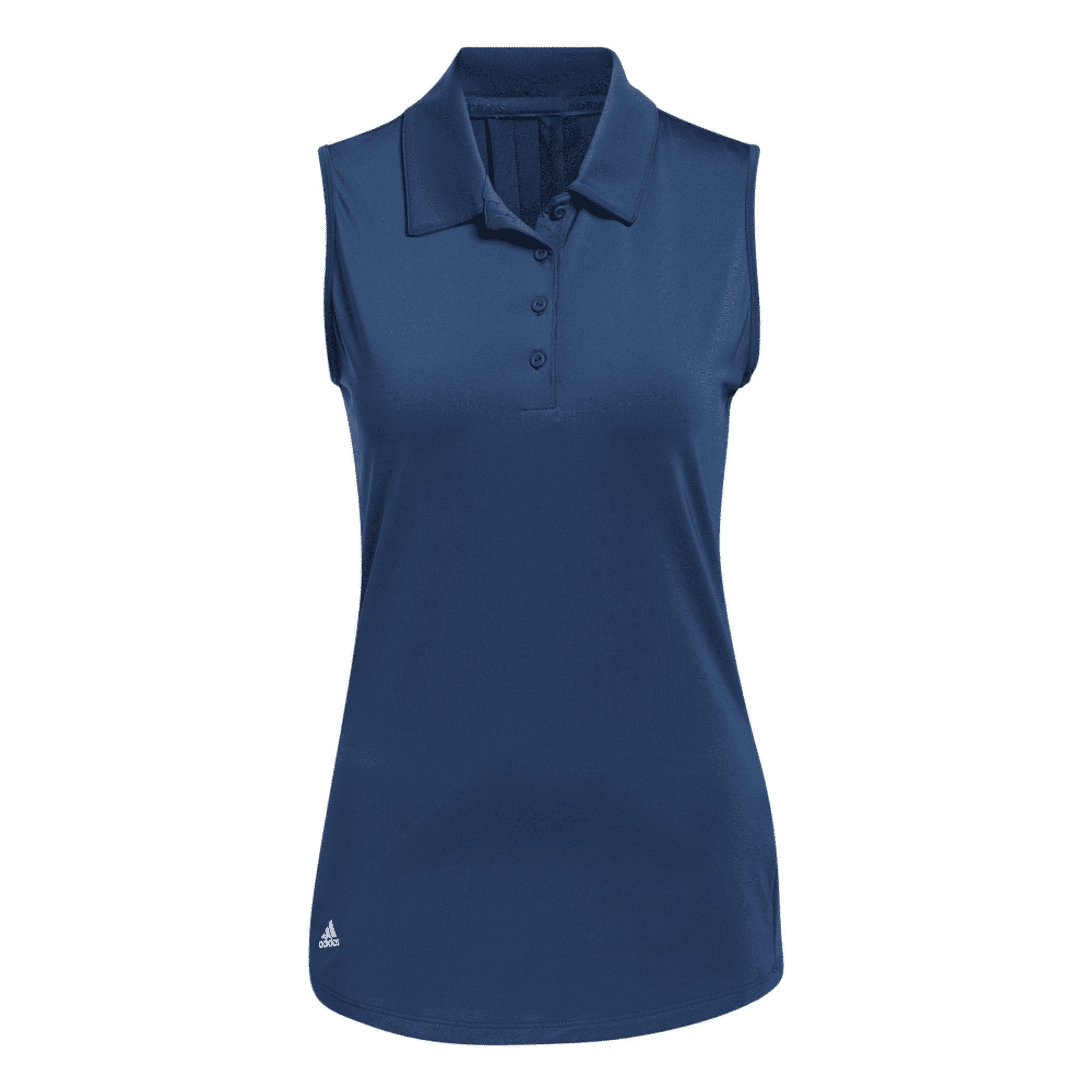 Adidas Solid Polo Shirt senza maniche da donna