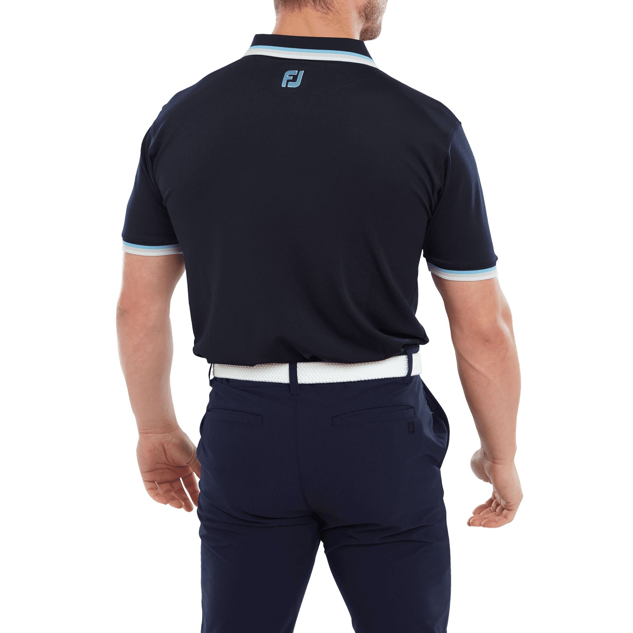 Polo da uomo con bordino solido Footjoy