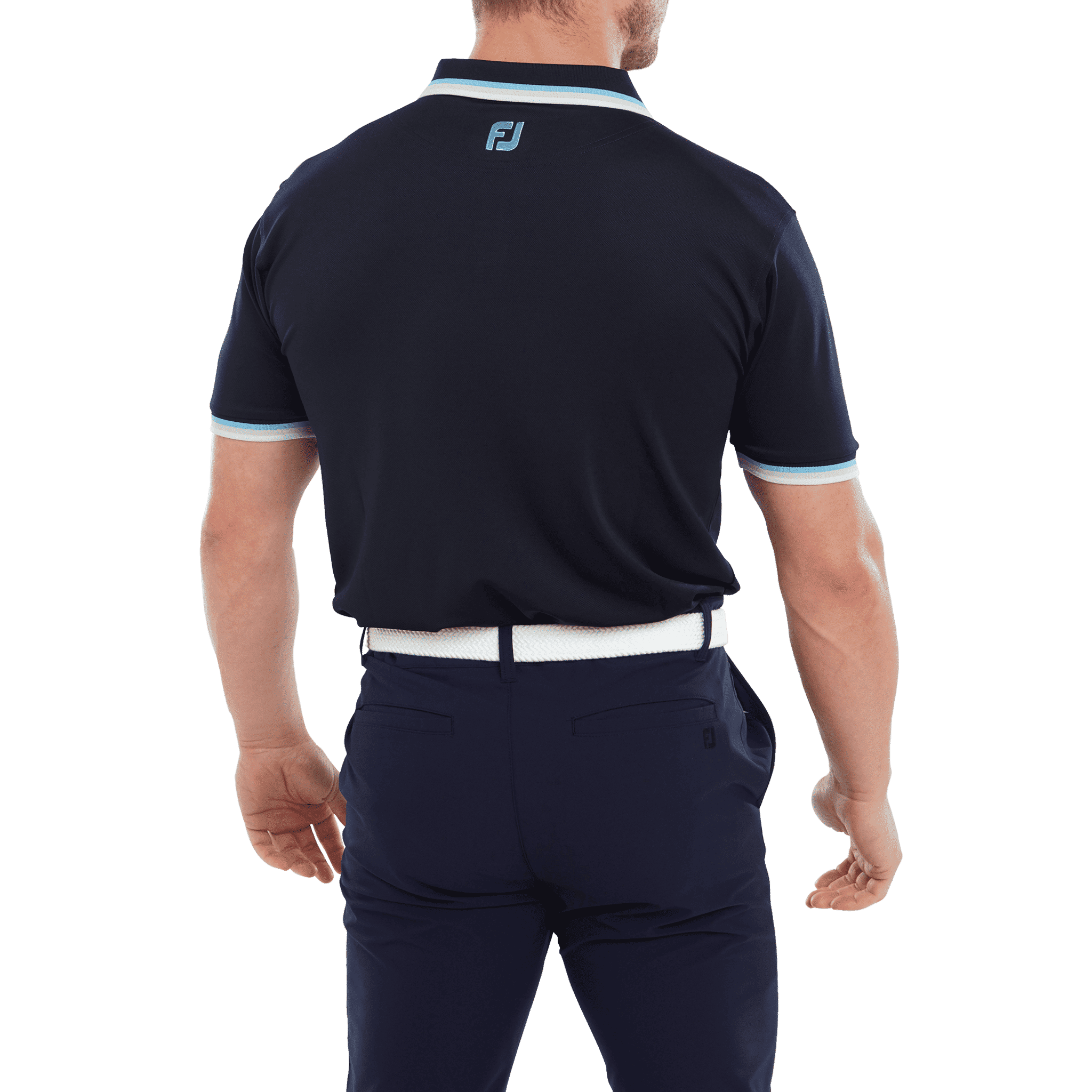 Polo da uomo con bordino solido Footjoy