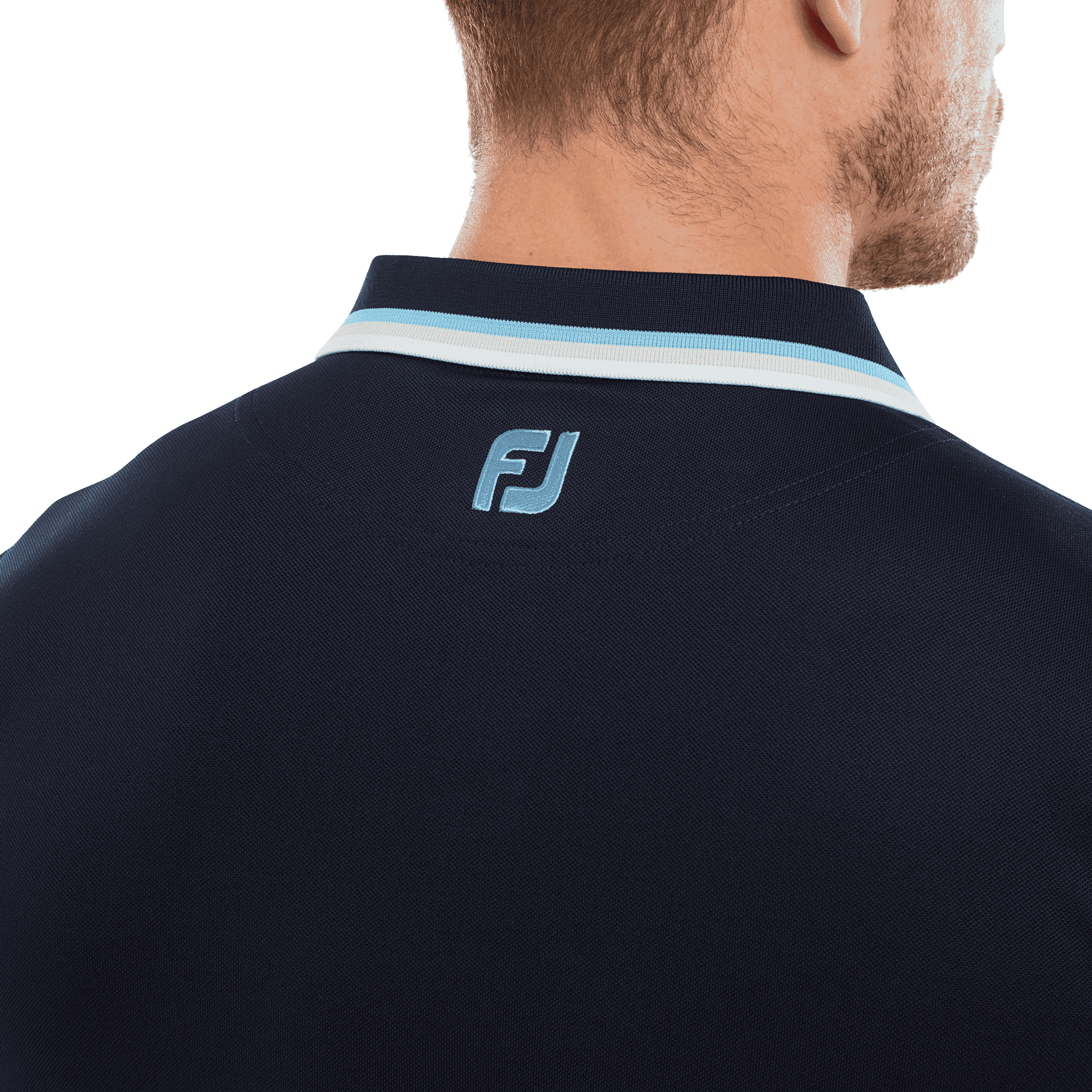 Polo da uomo con bordino solido Footjoy