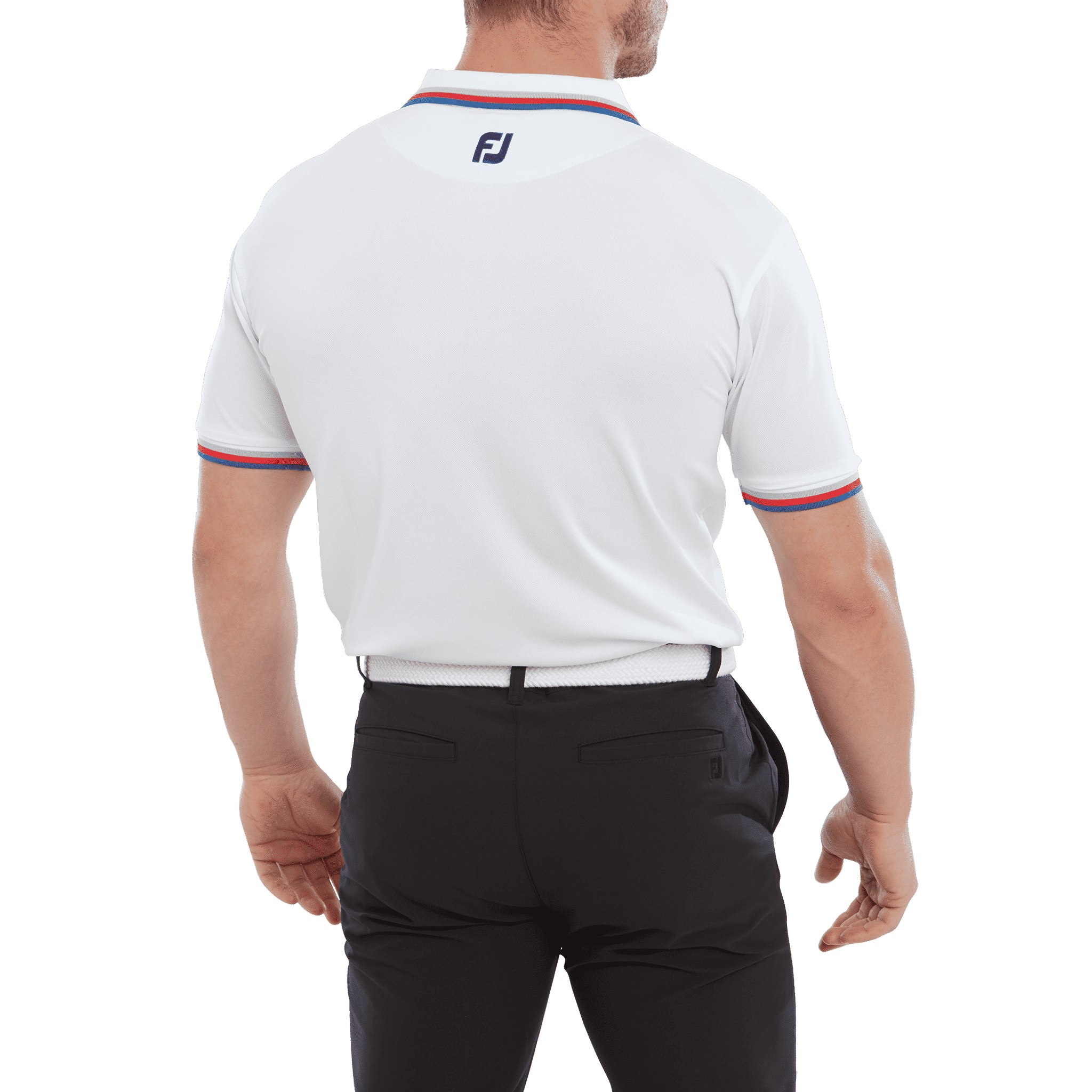Polo da uomo con bordino solido Footjoy