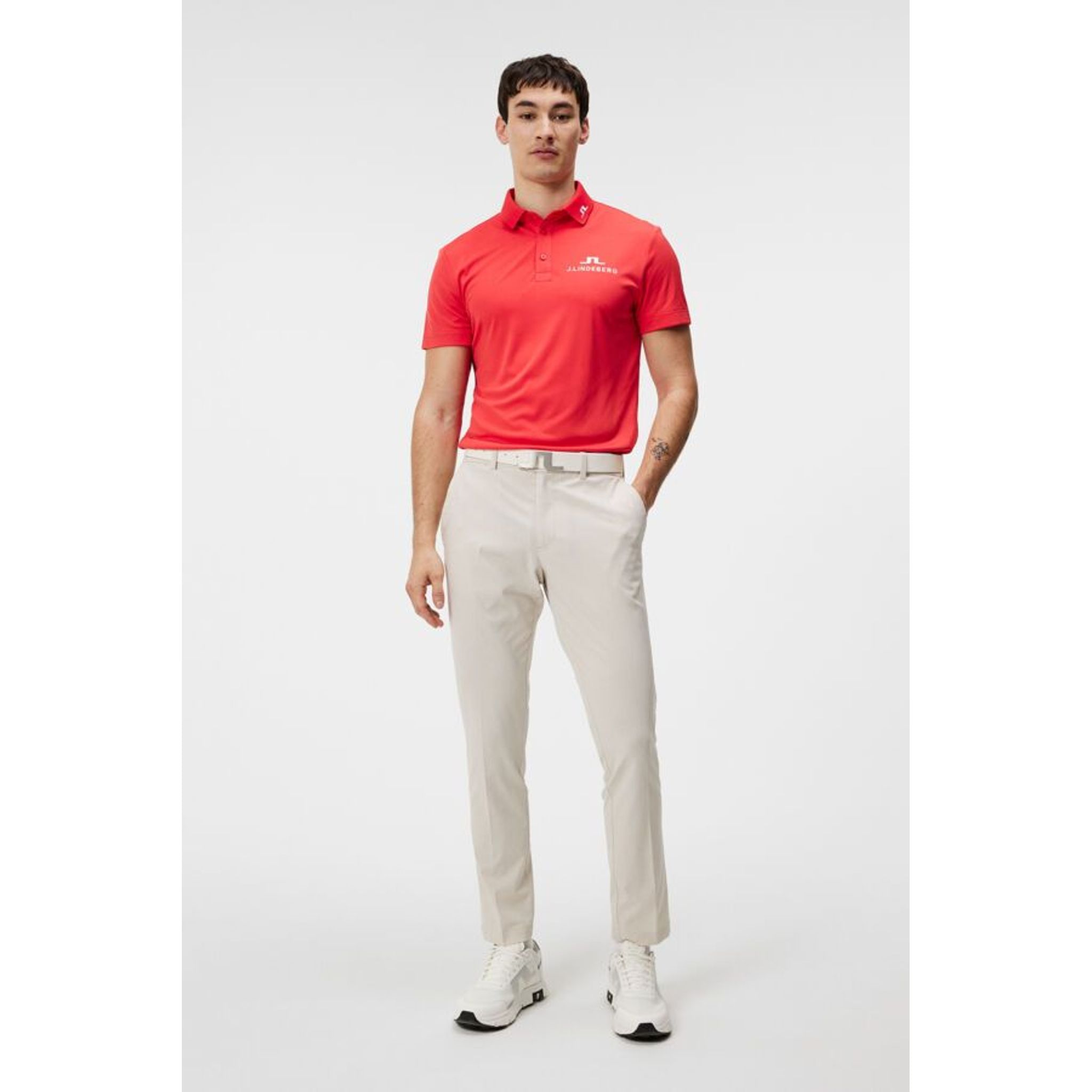 Polo da golf solida J. Lindeberg KV Tour
