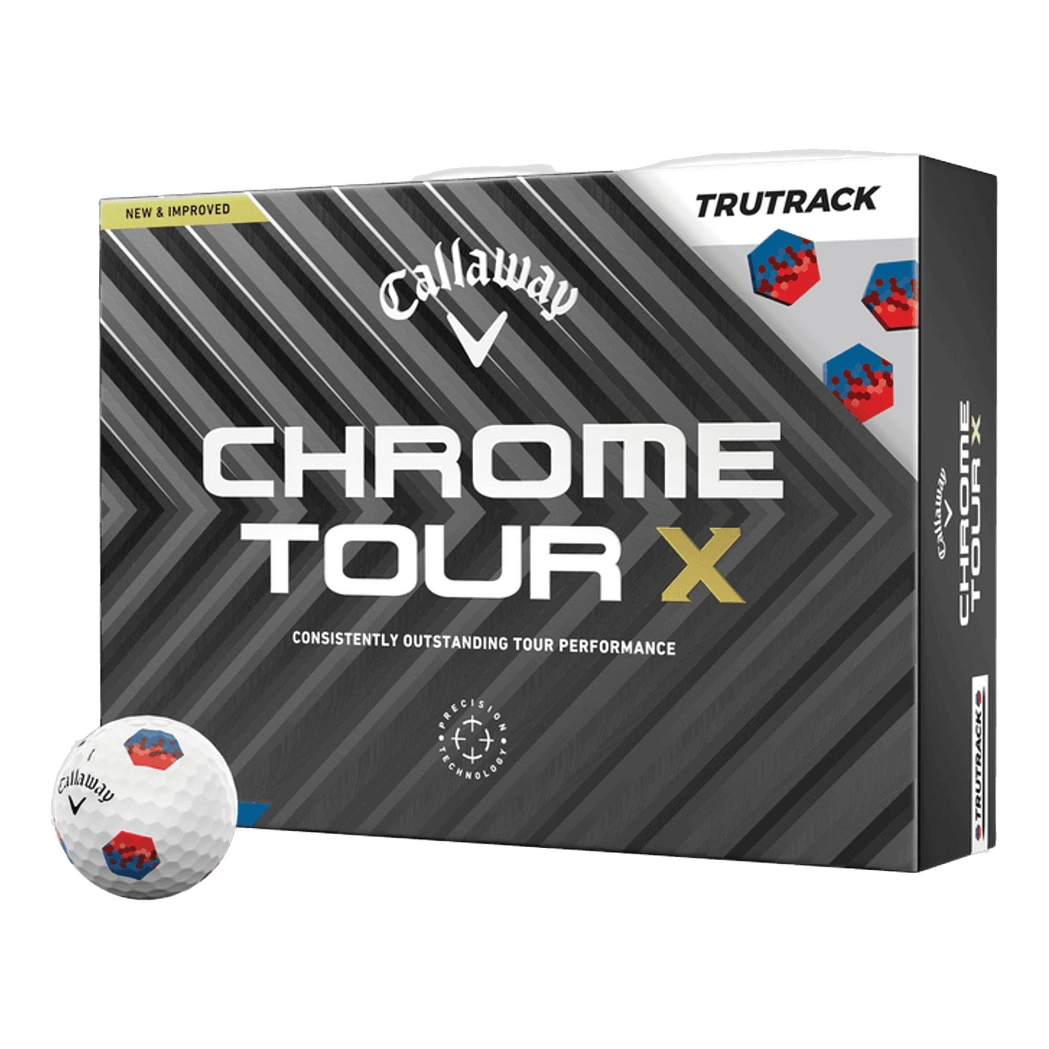 Callaway Chrome Tour X TruTrack [12 Stück] Golfbälle (2024)