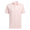 Polo da golf adidas jacquard da uomo