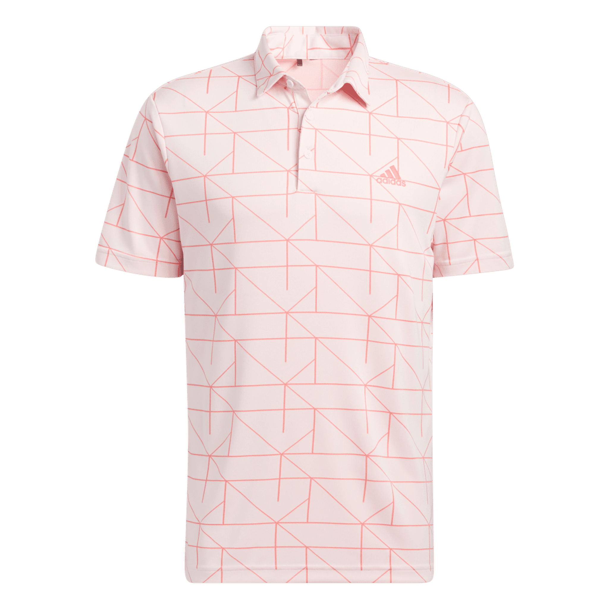 Polo da golf adidas jacquard da uomo