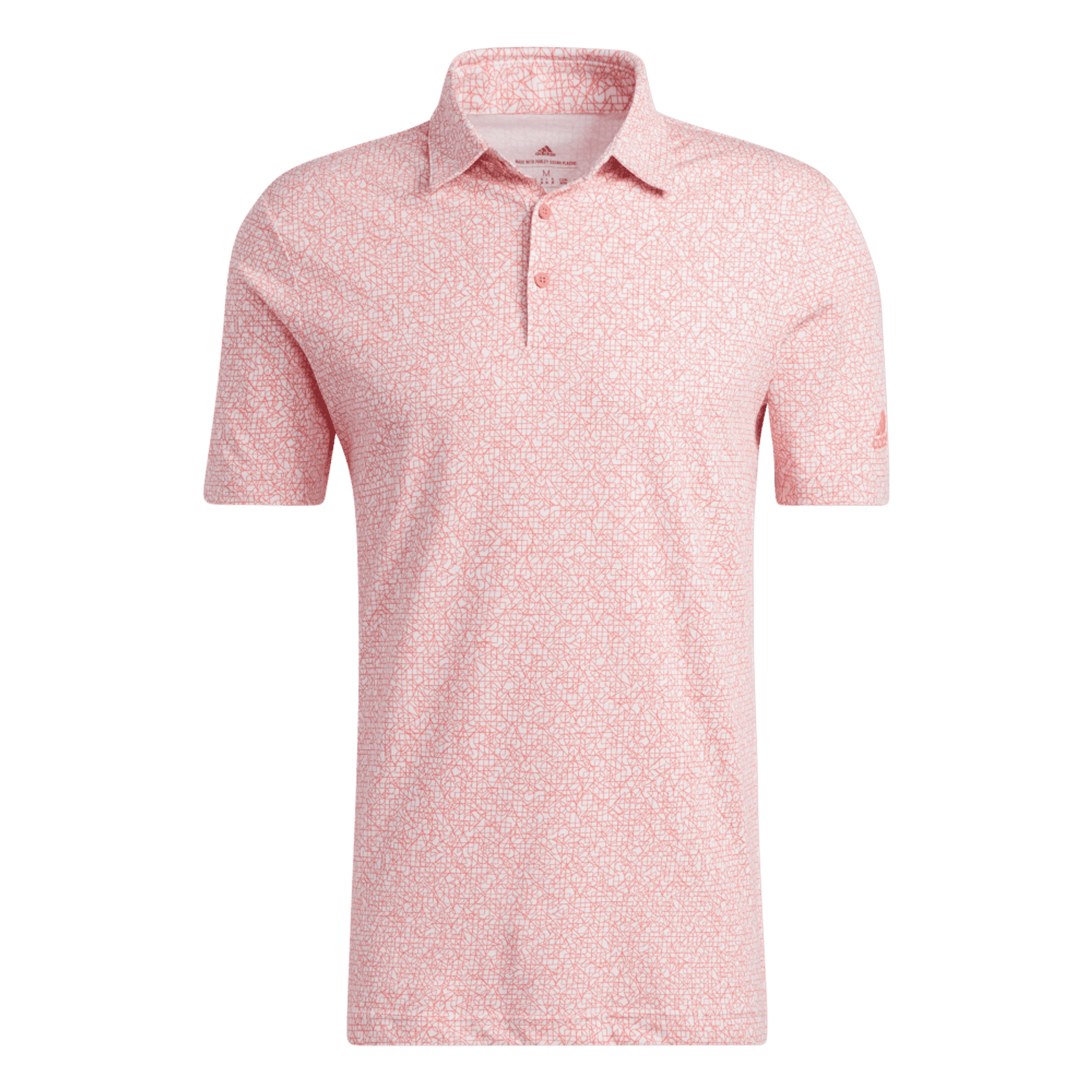 Polo da golf Adidas Abstract Print da uomo