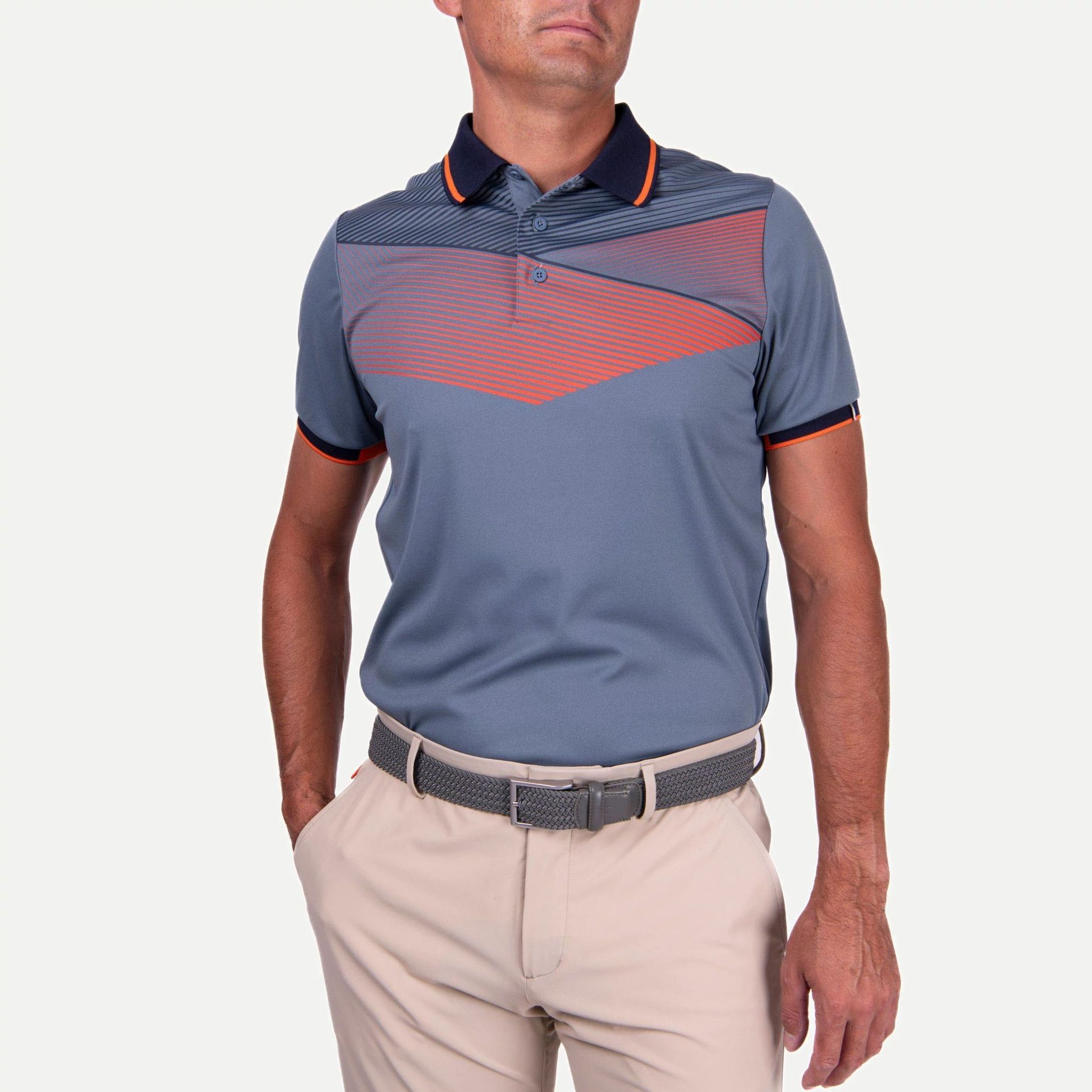Polo da golf da uomo P/E stampata Kjus Spot