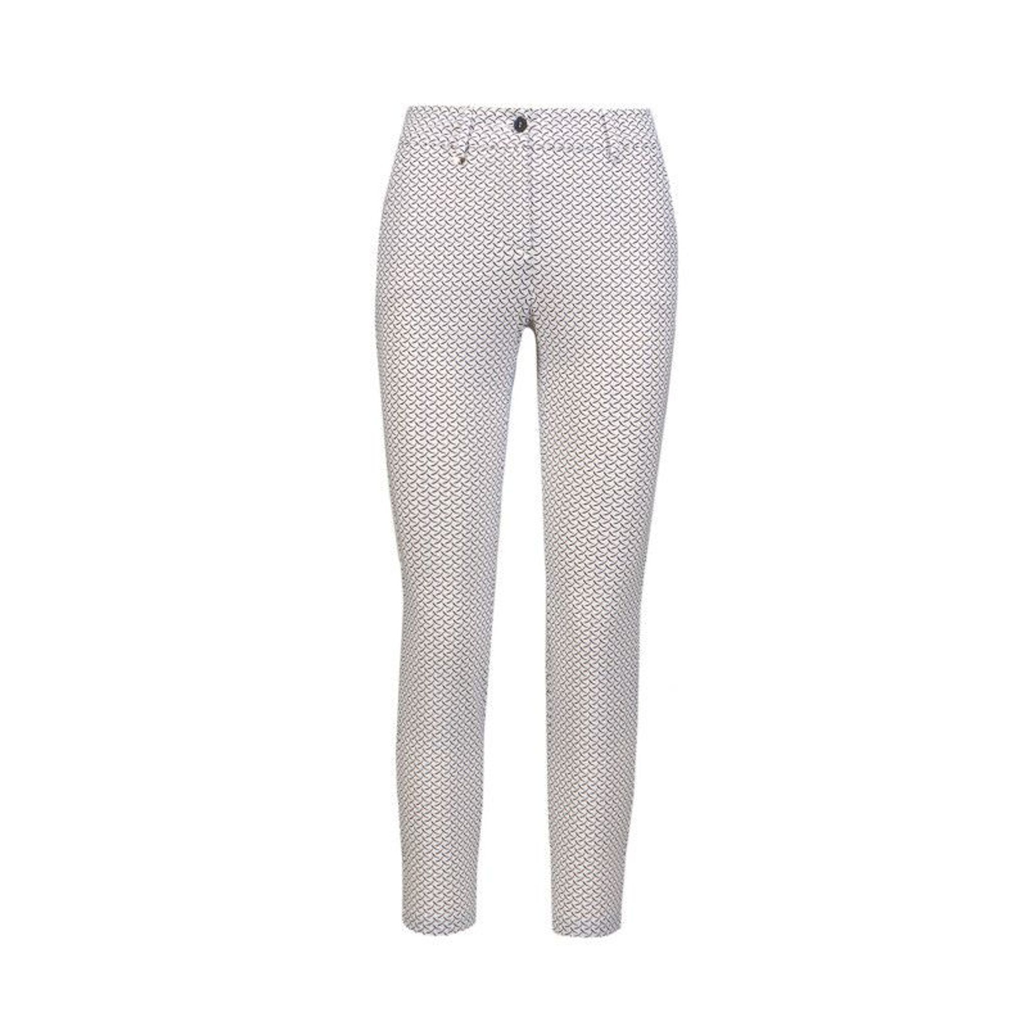 Pantaloni Chervo Sparking bianchi fantasia donna