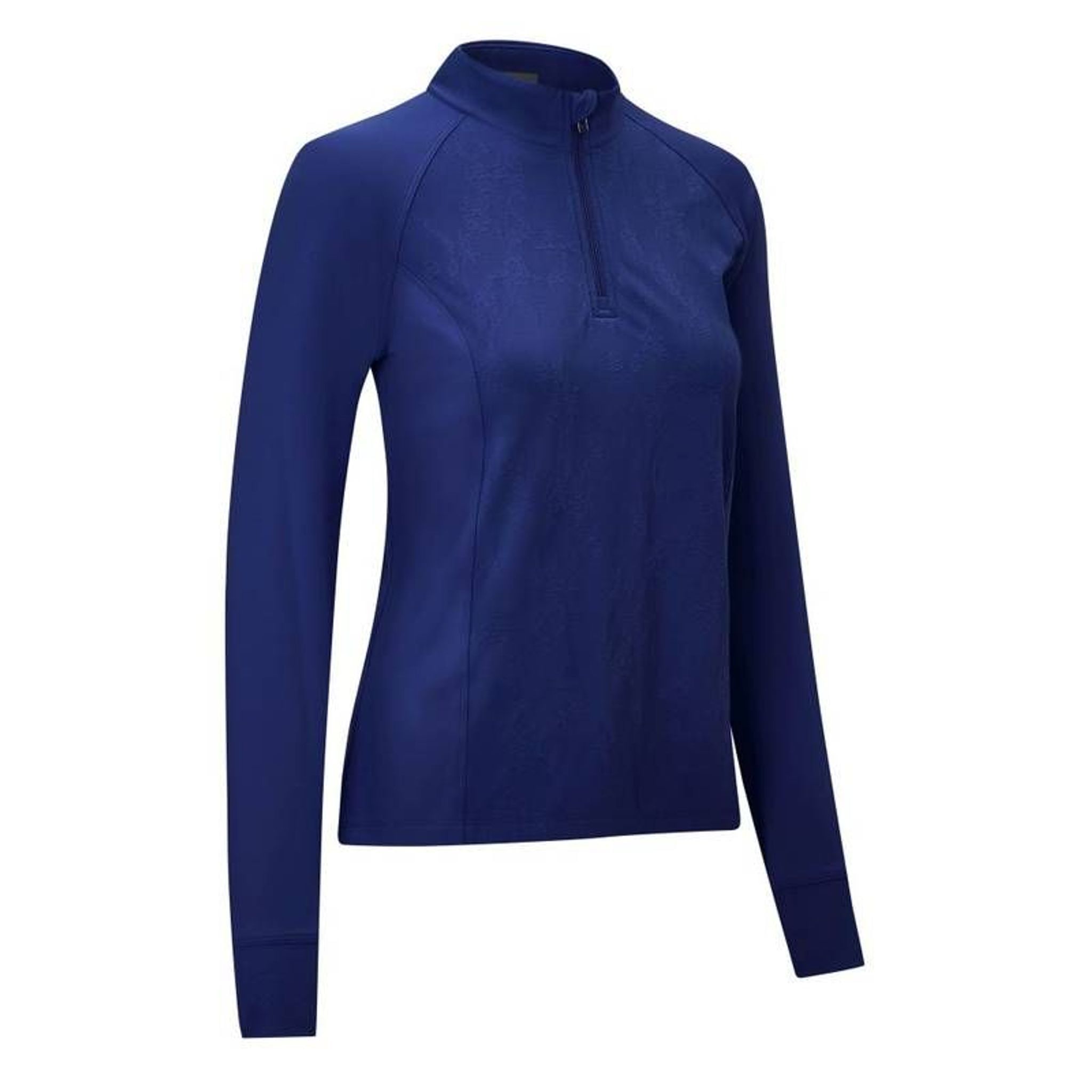 Callaway M 1/4 Zip Layer Jacquard floreale blu scuro da donna