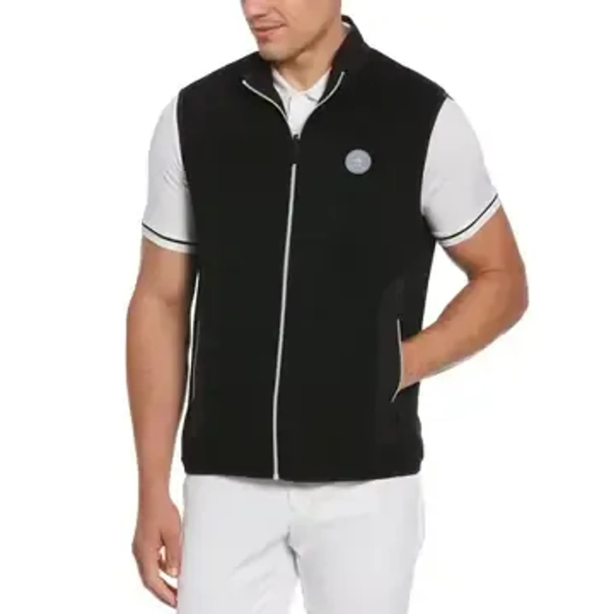 Gilet con cerniera completa Original Penguin Mixed Media Uomo Caviar XL Uomo