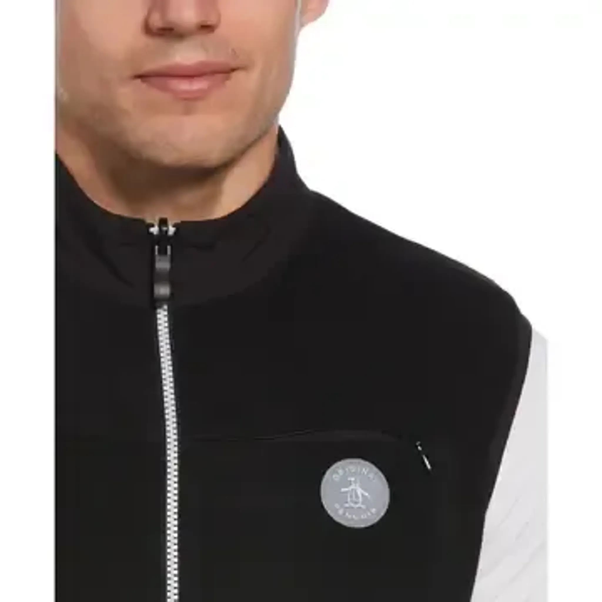 Gilet con cerniera completa Original Penguin Mixed Media Uomo Caviar XL Uomo