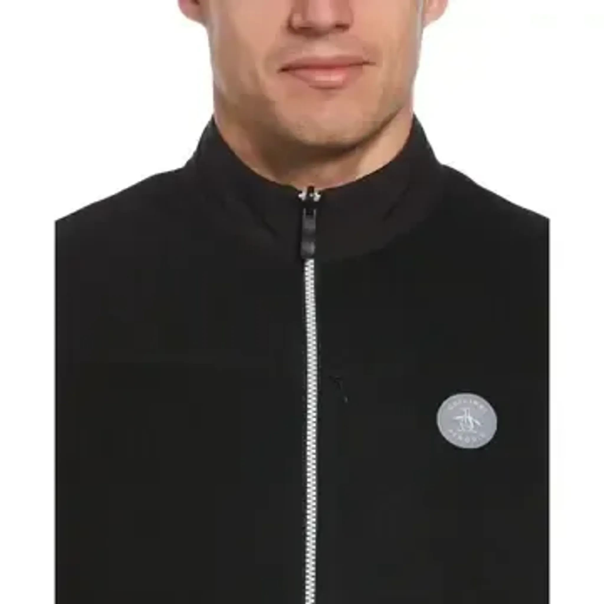Gilet con cerniera completa Original Penguin Mixed Media Uomo Caviar XL Uomo