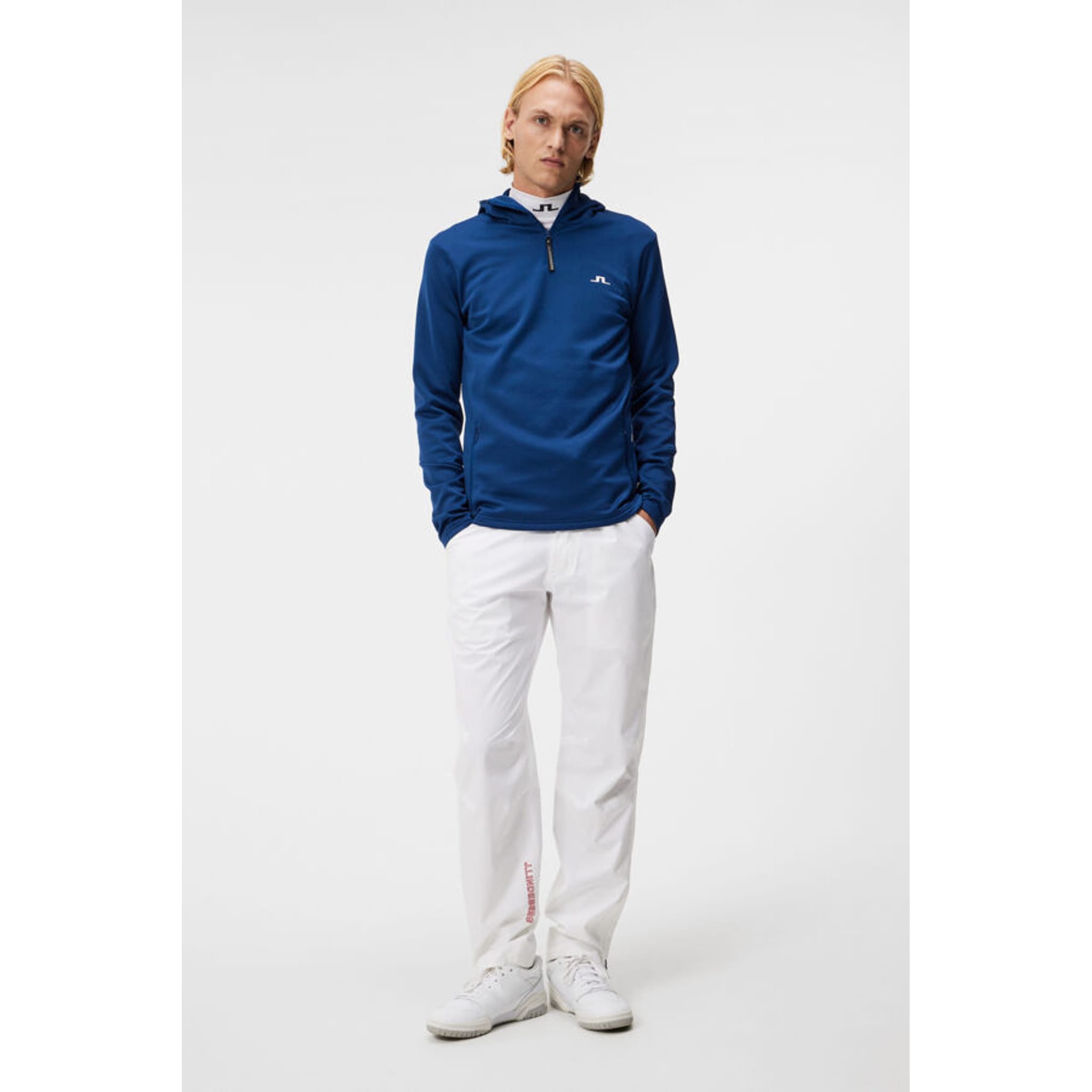 J. Lindeberg Aerial Quarter Hood Uomo Estate Blu Uomo