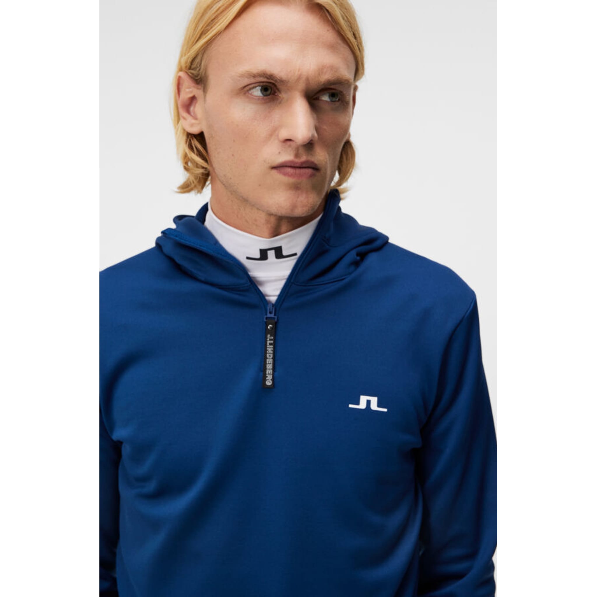 J. Lindeberg Aerial Quarter Hood Uomo Estate Blu Uomo