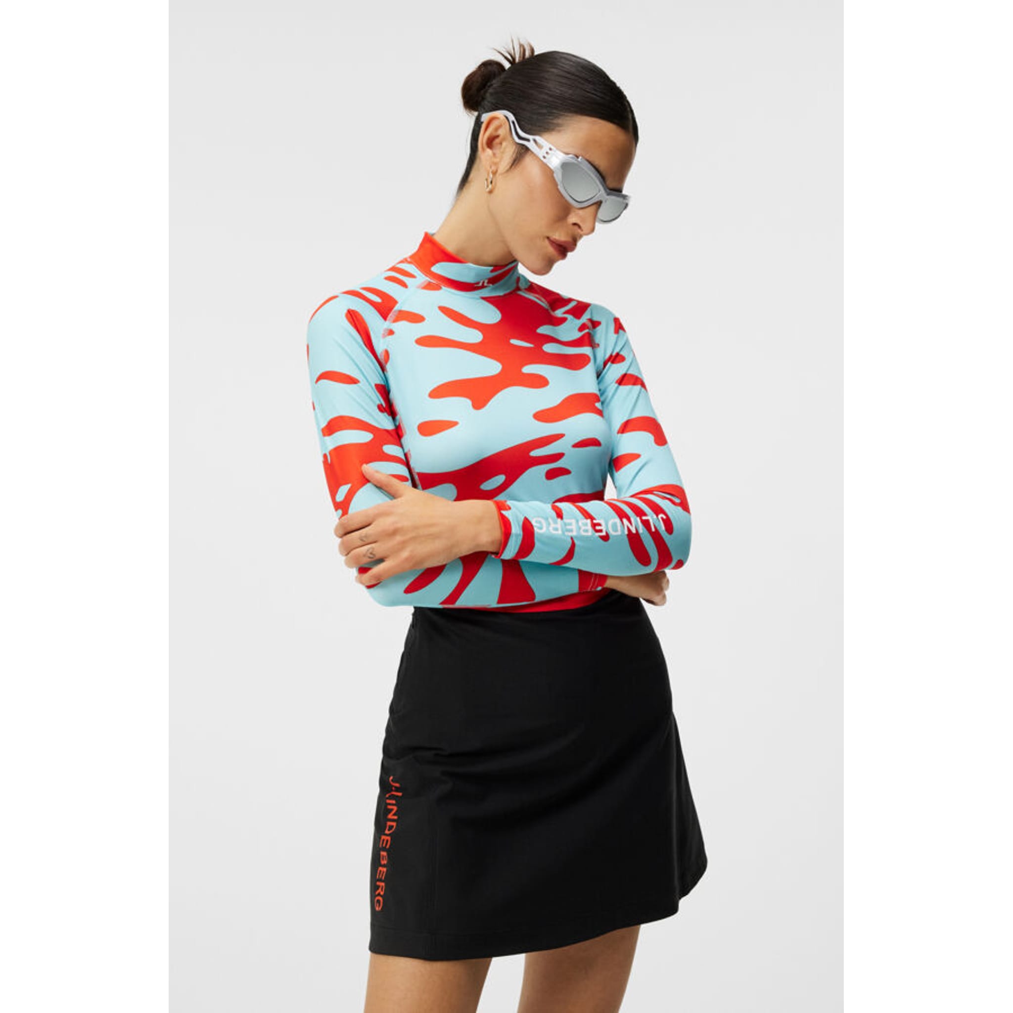 J. Lindeberg Asa Print Soft Compression Top Donna